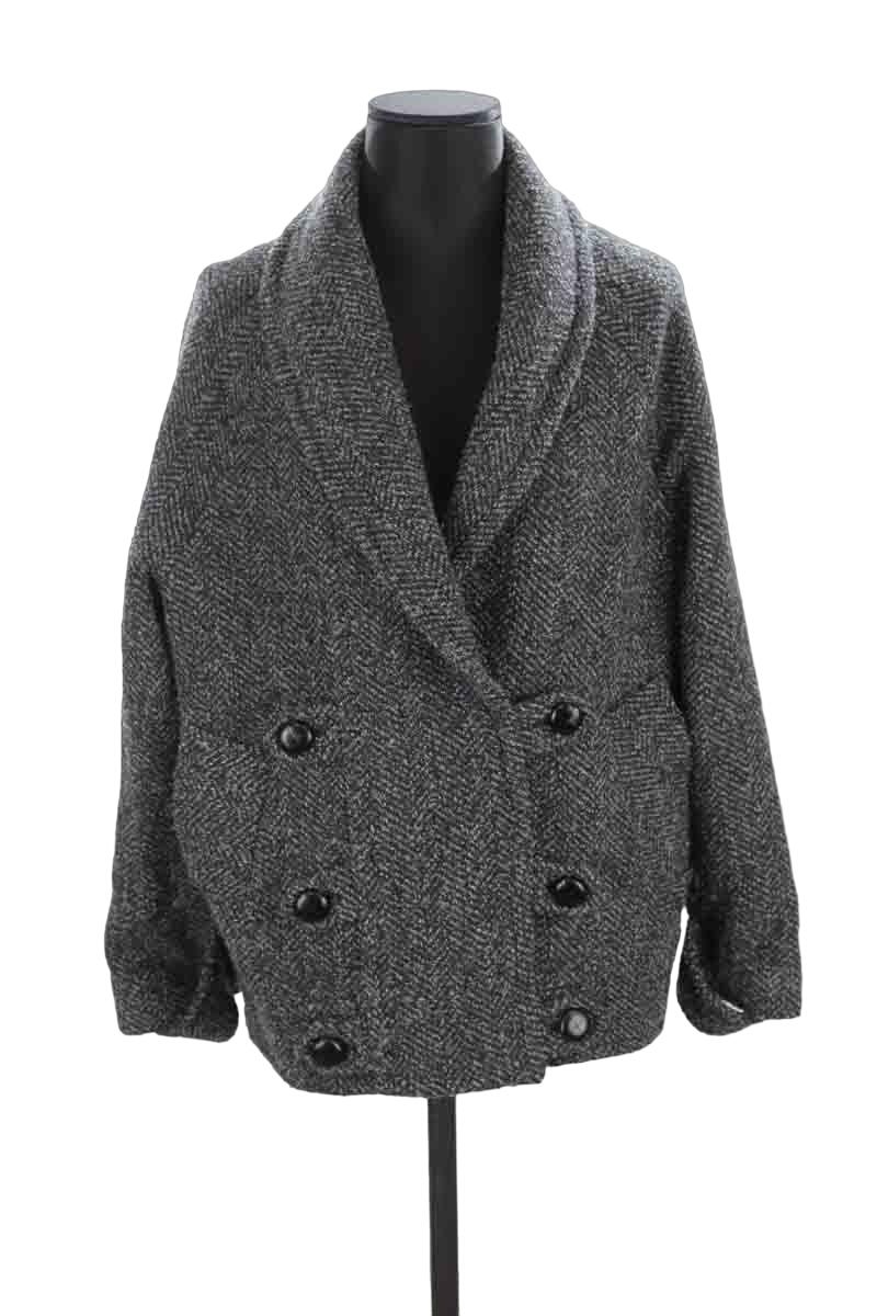 Manteau En Laine Noir Sezane Seconde Main Femme Place des