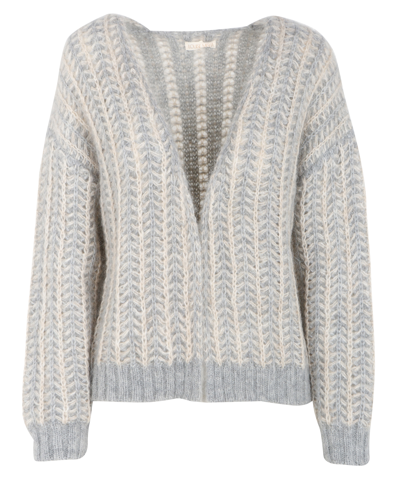 Wool-blend cardigan LOUISE MISHA Grey