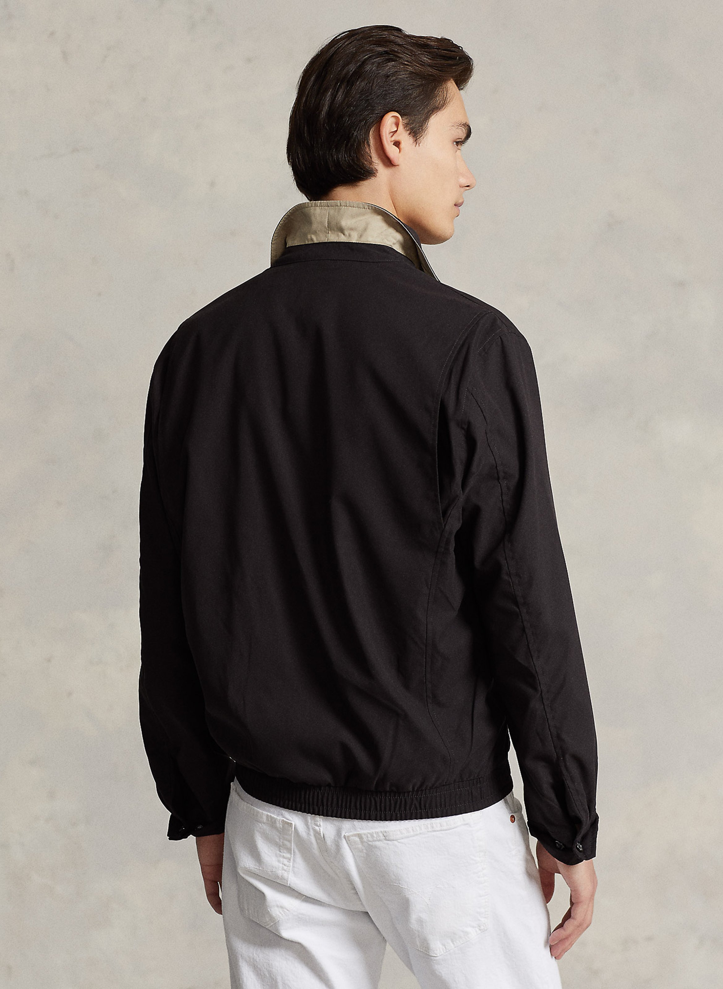 Gerade geschnittener Blouson mit klassischem Kragen POLO RALPH LAUREN Schwarz
