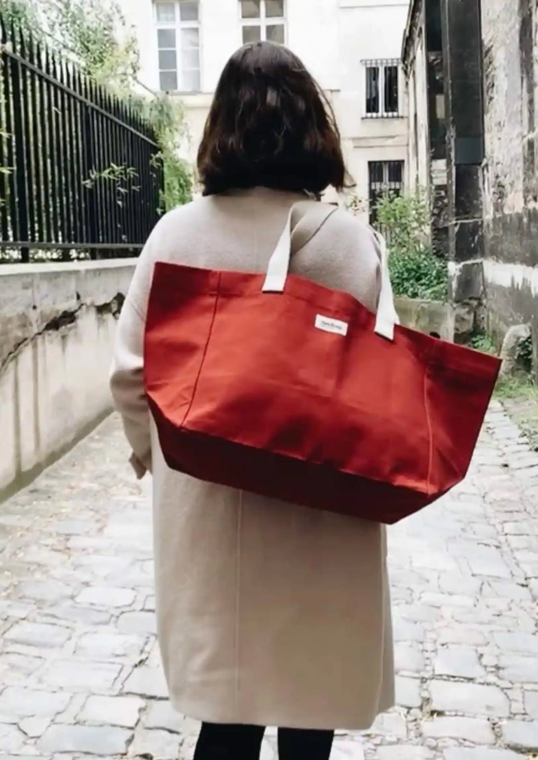 Cotton tote bag HINDBAG Red