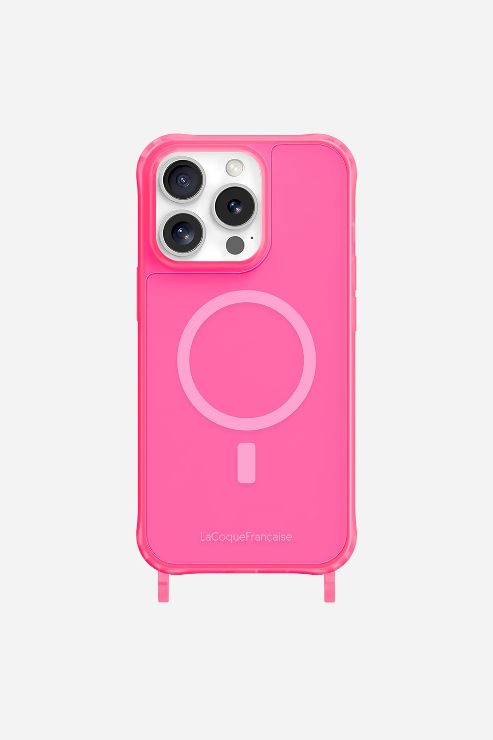 Magsafe phone case with rings for iPhone 14 Pro LA COQUE FRANCAISE Pink