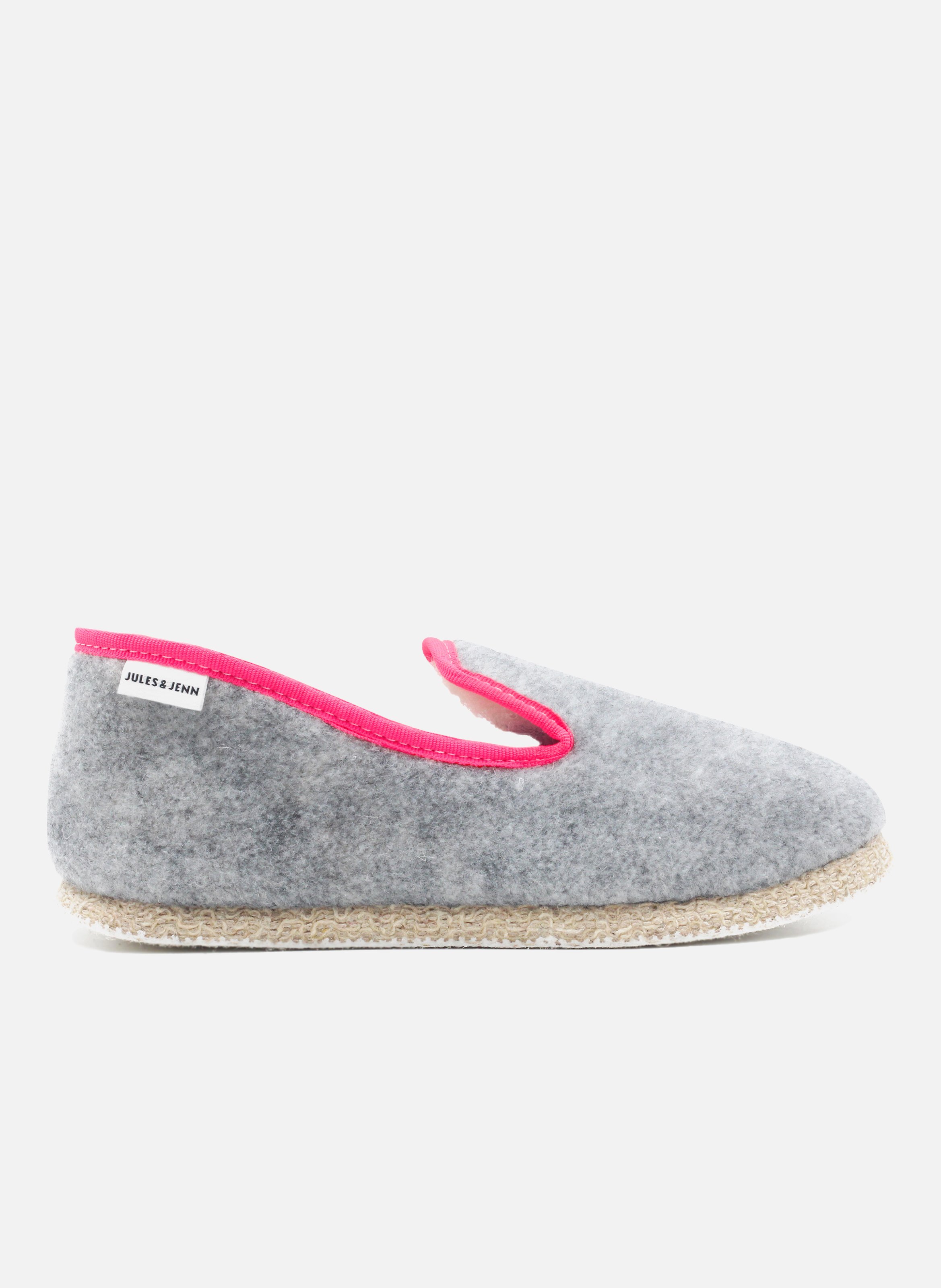 Fabric Charentaise slippers JULES & JENN Grey