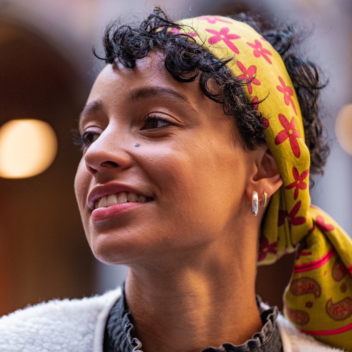 Organic cotton scarf BILLYBELT Green