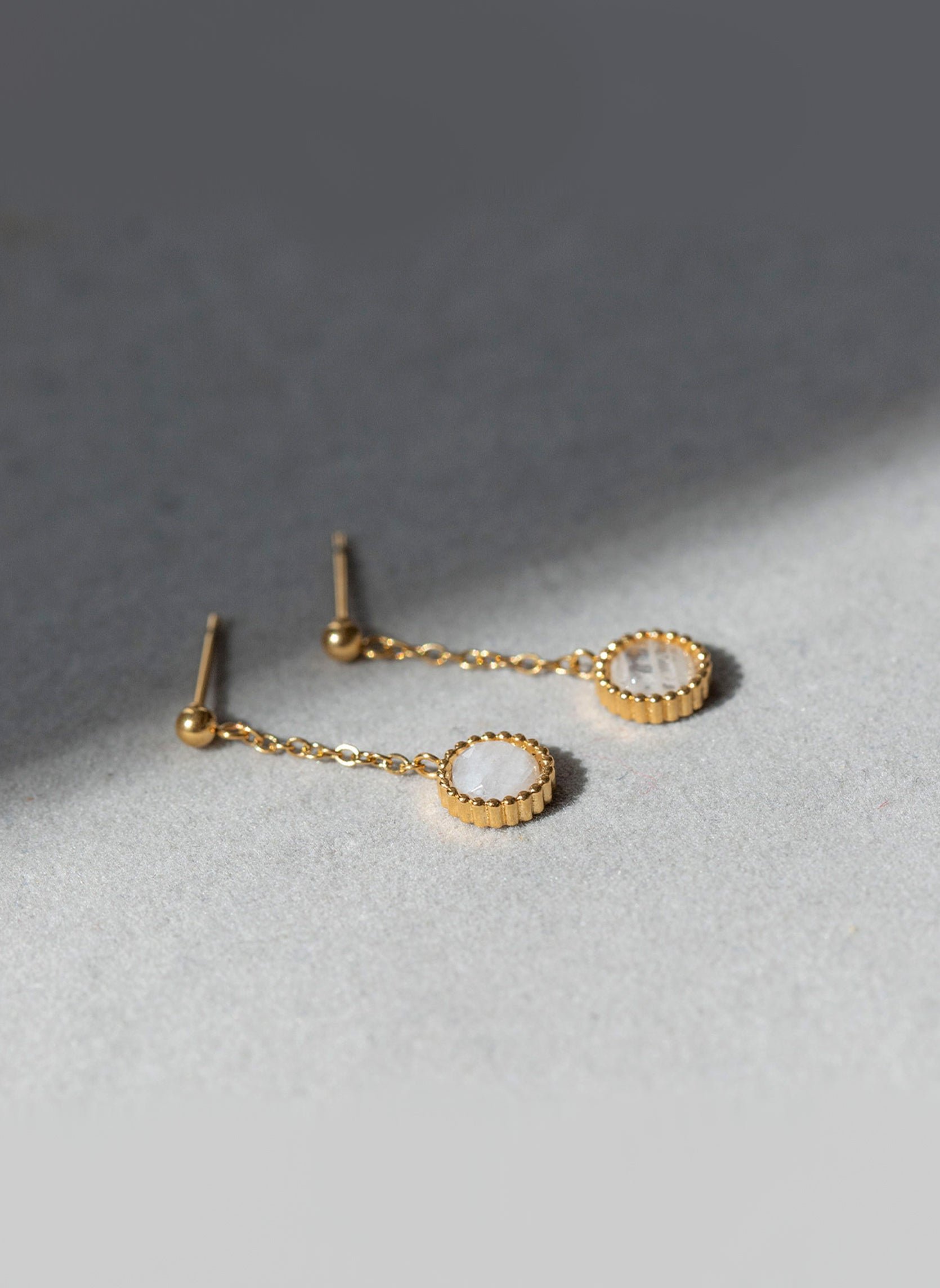 HORA - Stainless steel earrings for pierced ears AEC Paris White