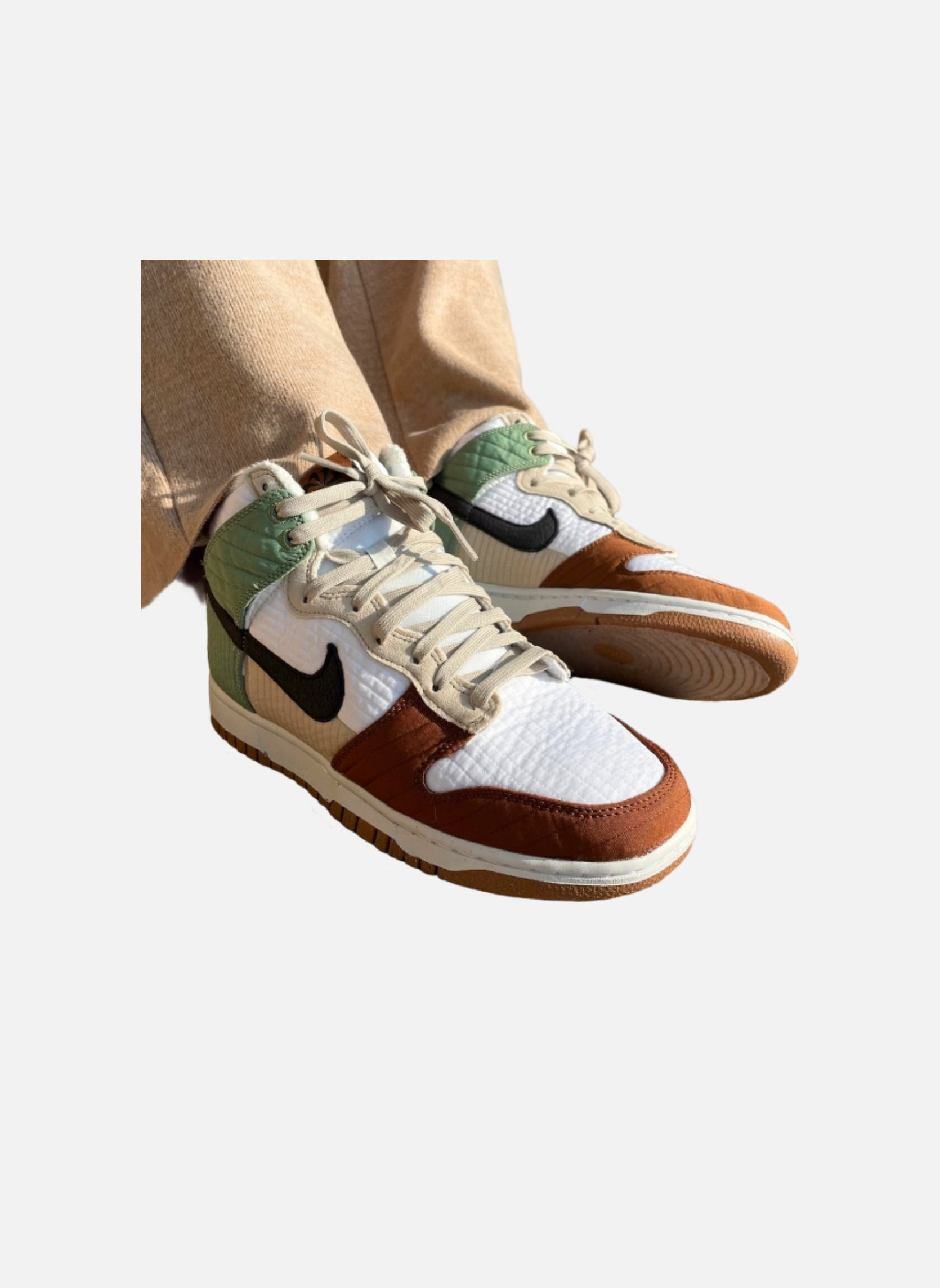 Baskets dunk high NIKE White