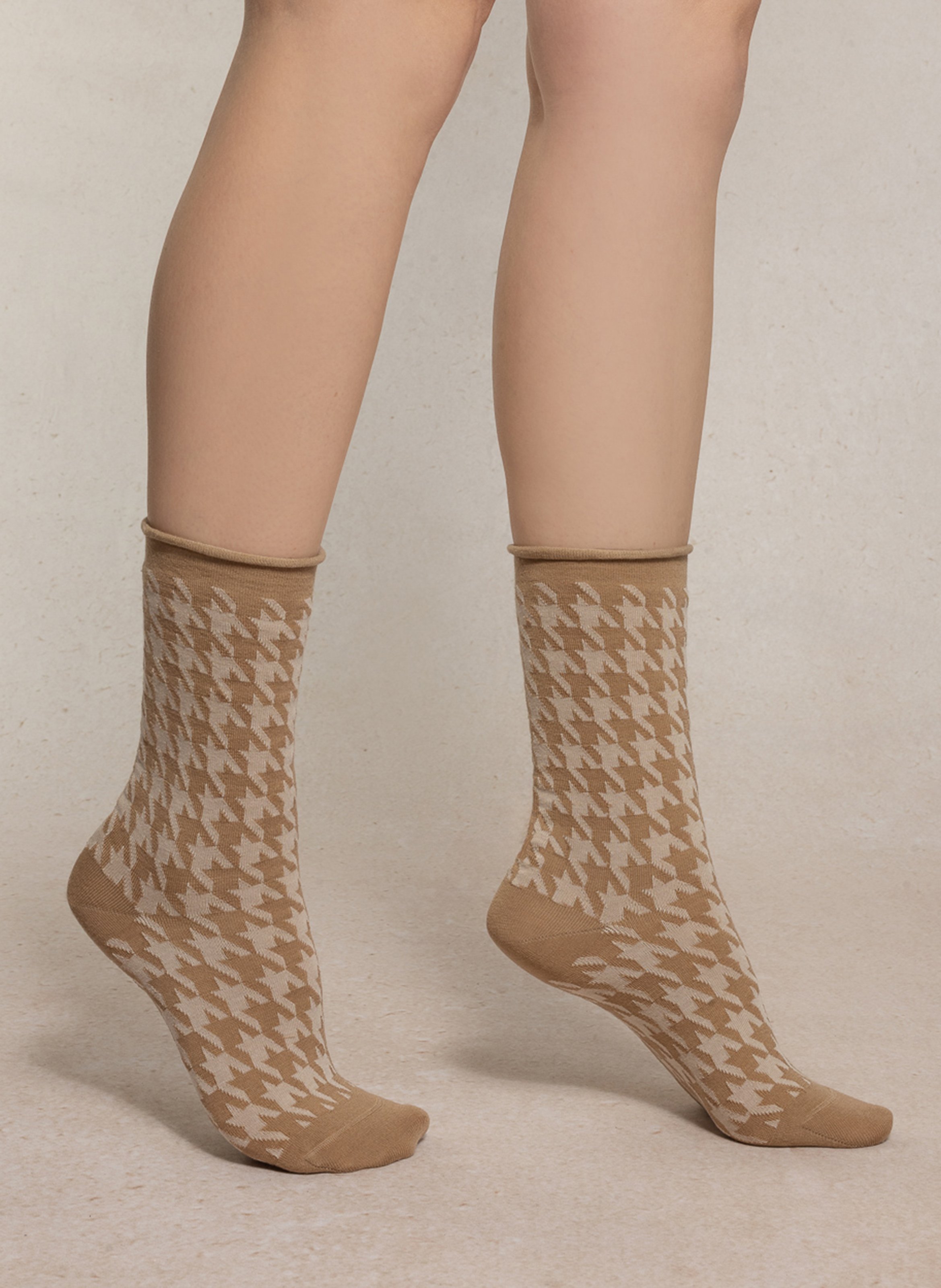 Wool-blend socks BLEUFORET Beige
