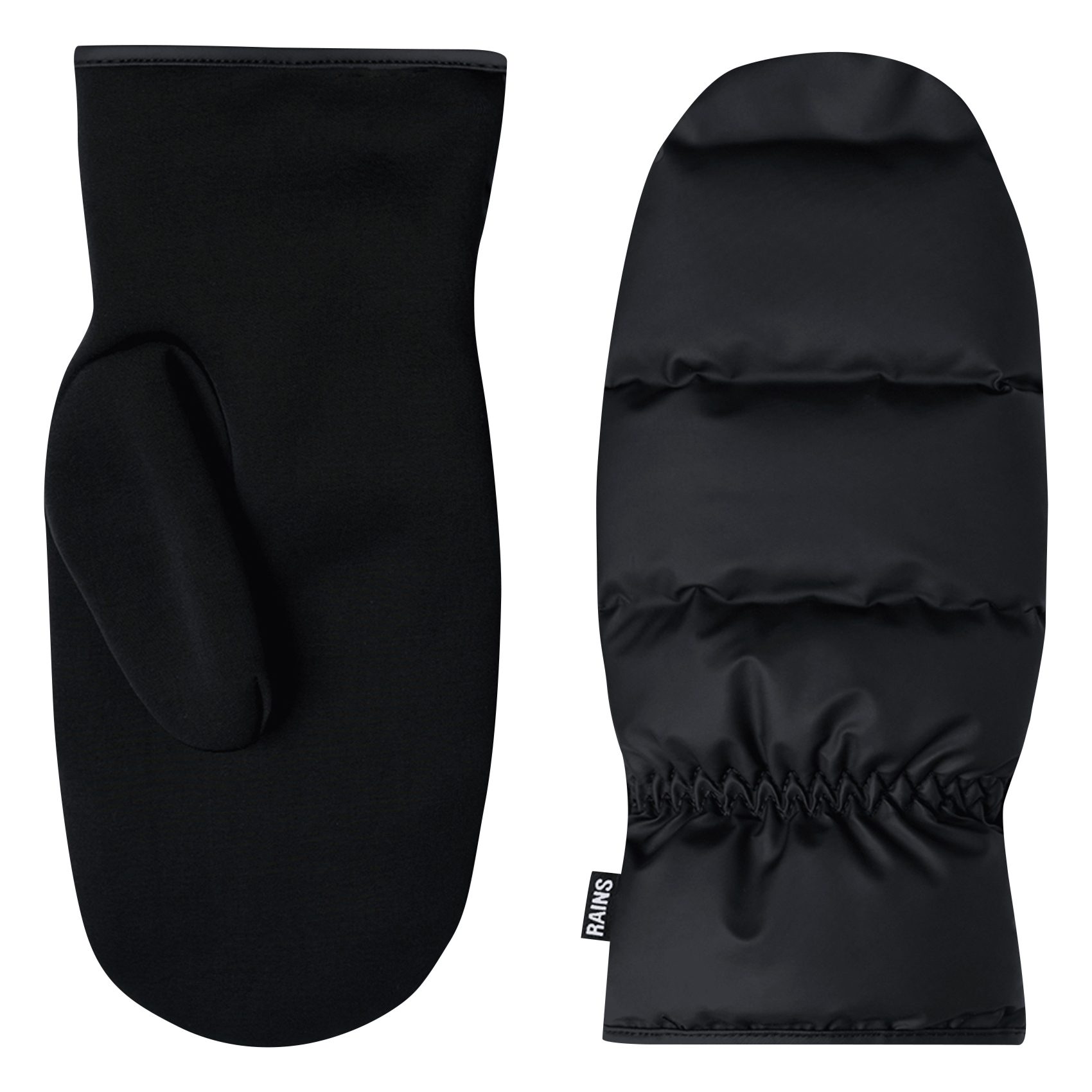 Gesteppte Fausthandschuhe RAINS Schwarz