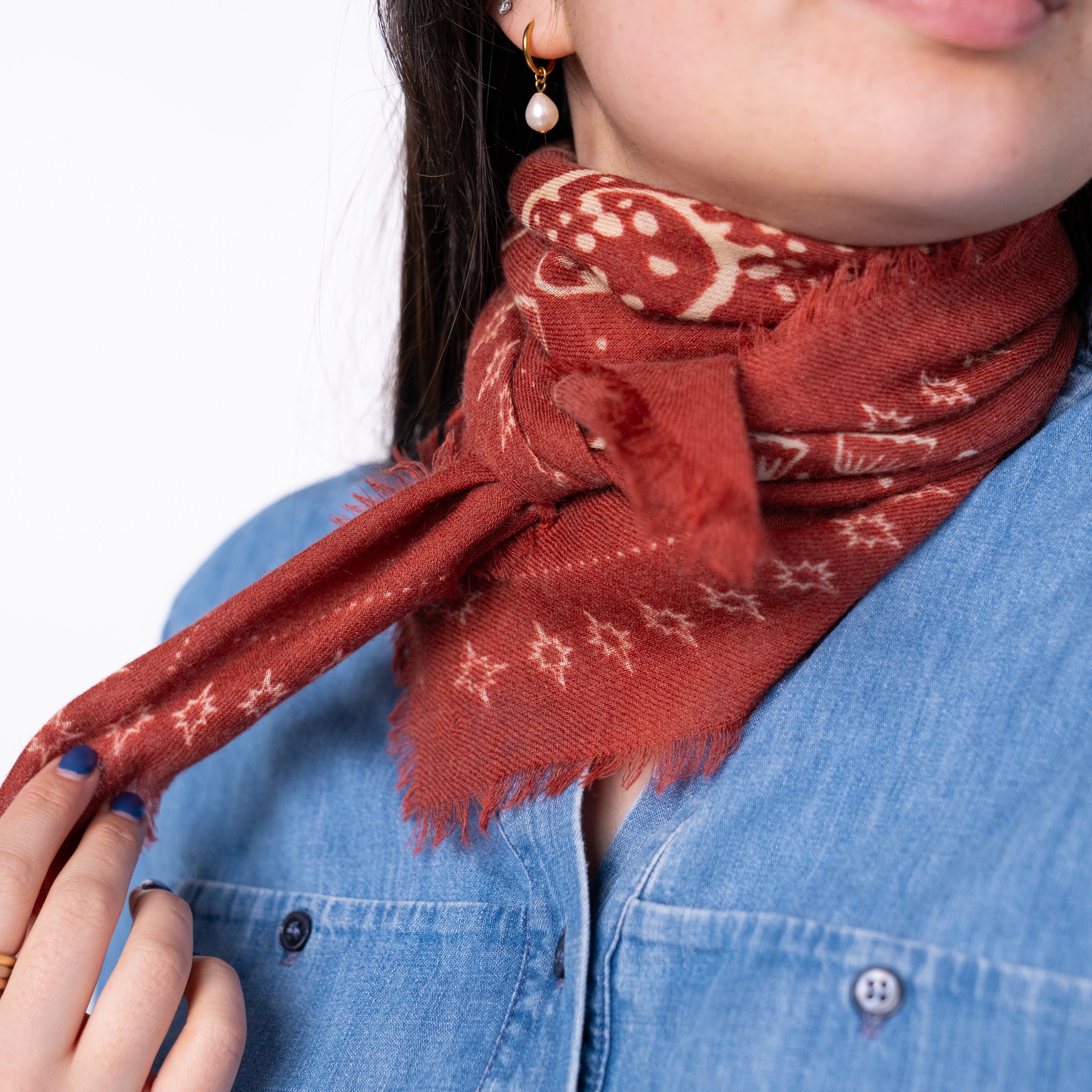 Small wool sasha scarf BILLYBELT Red