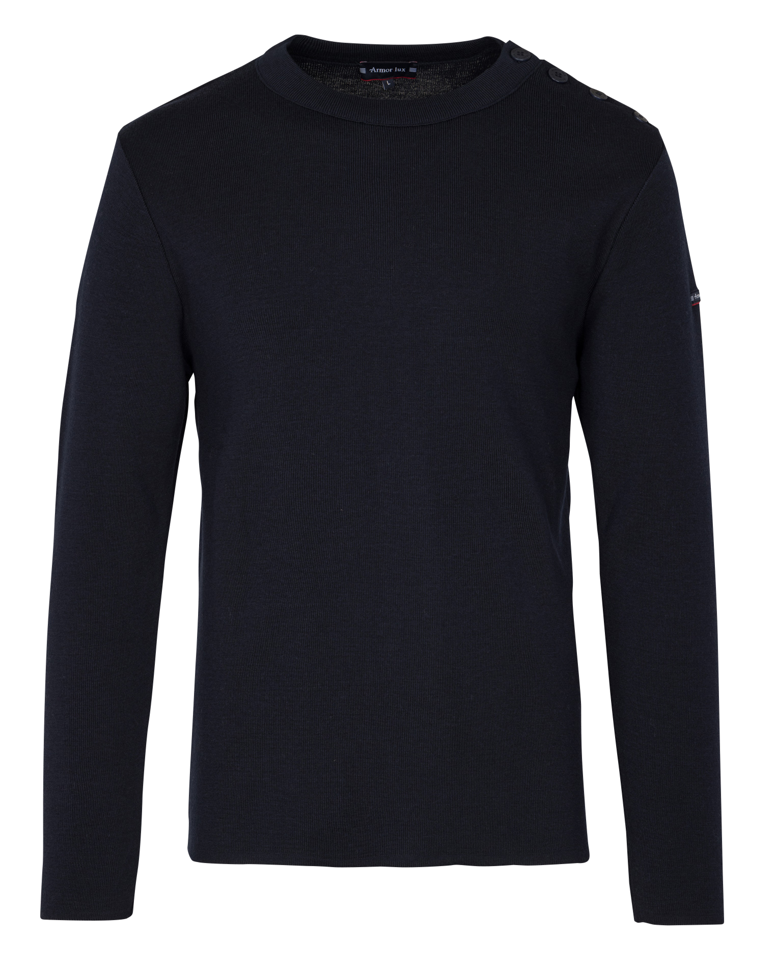 Regular-fit, wollen trui met ronde hals ARMOR LUX Blauw