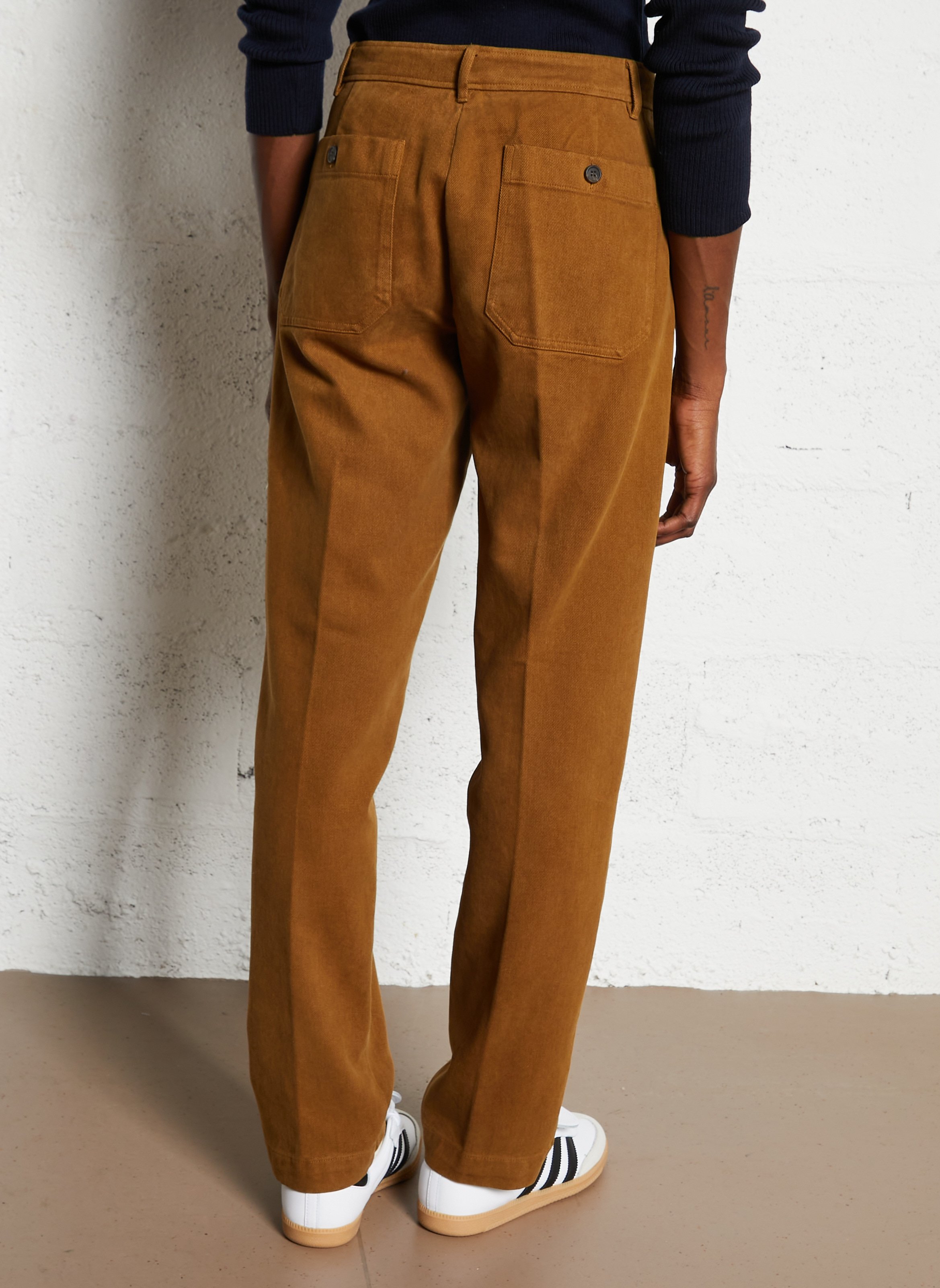 Pantalon droit HARTFORD Marron