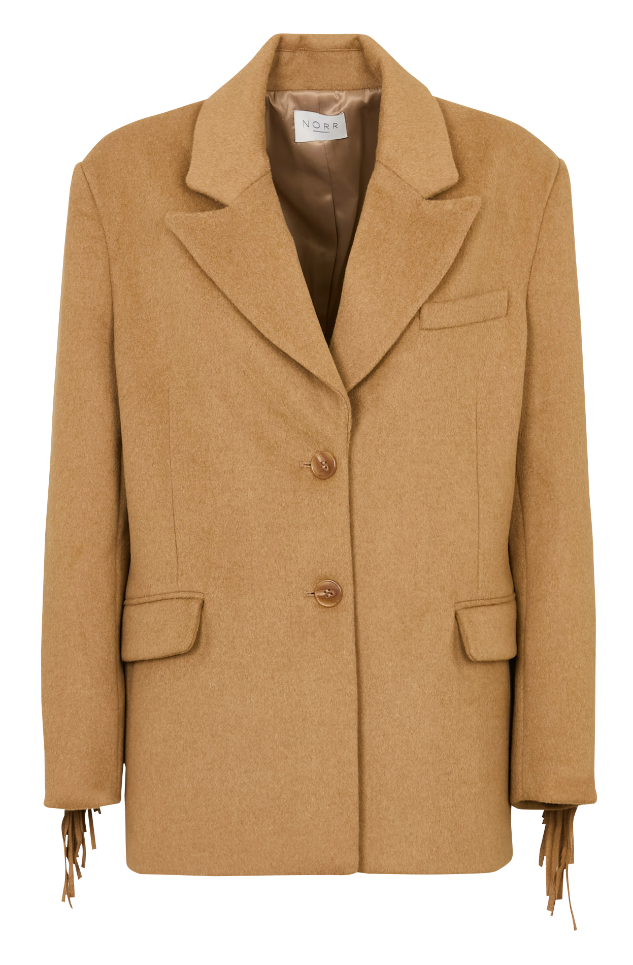 Wool-blend blazer NORR Brown