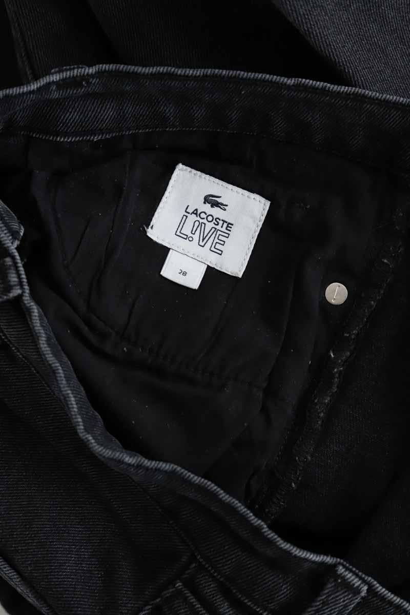 Cotton skinny jeans LACOSTE - SECONDE MAIN Black