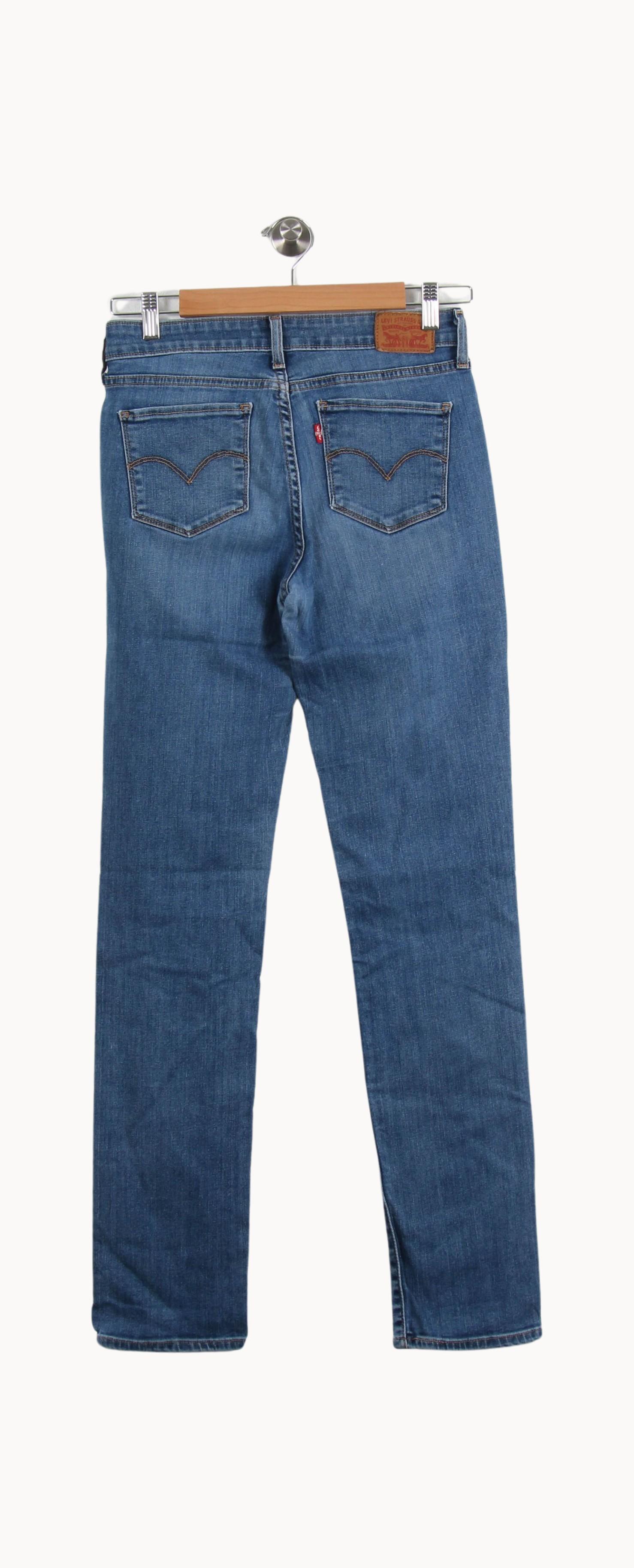 Cropped slim jeans with studs LEVI'S - Seconde main Blue