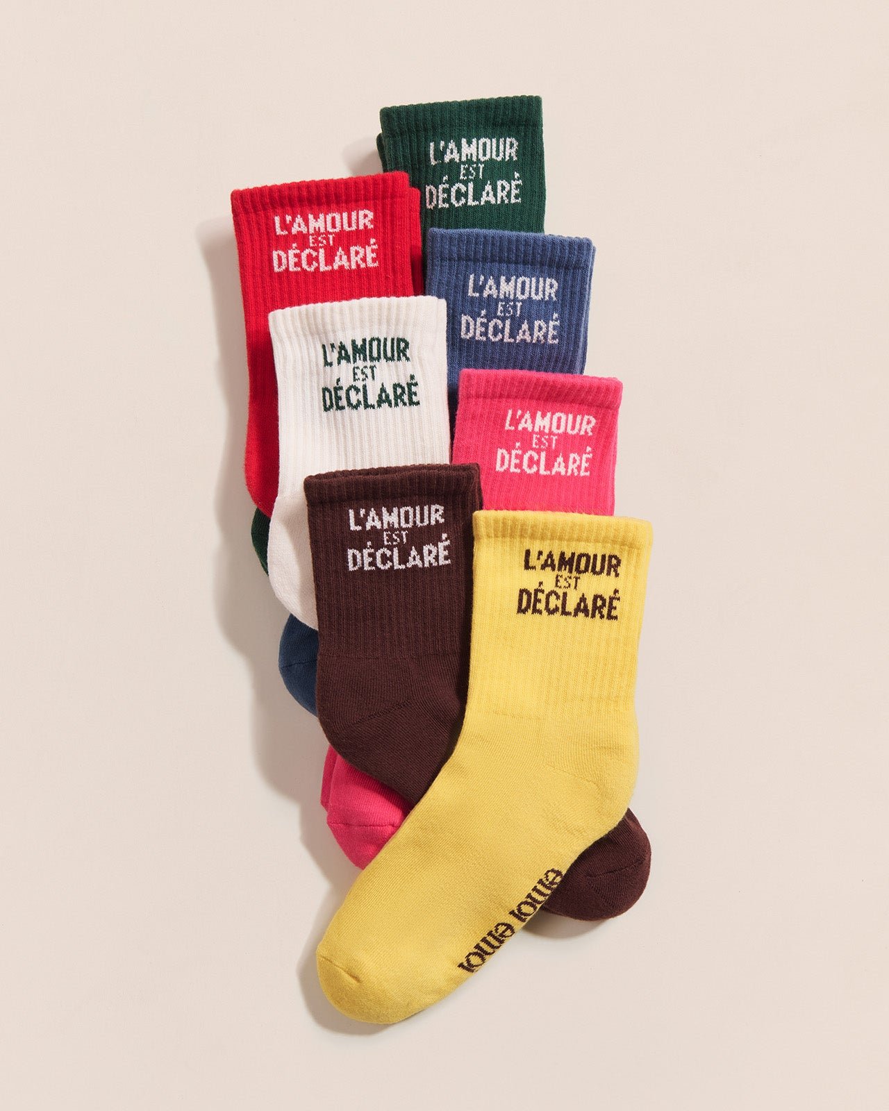 Les chaussettes l'amour est déclaré EMOI EMOI Bleu