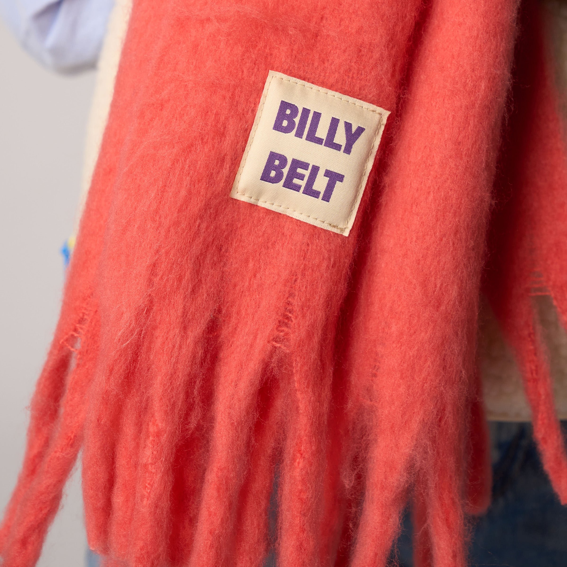 Large fringe scarf BILLYBELT Orange