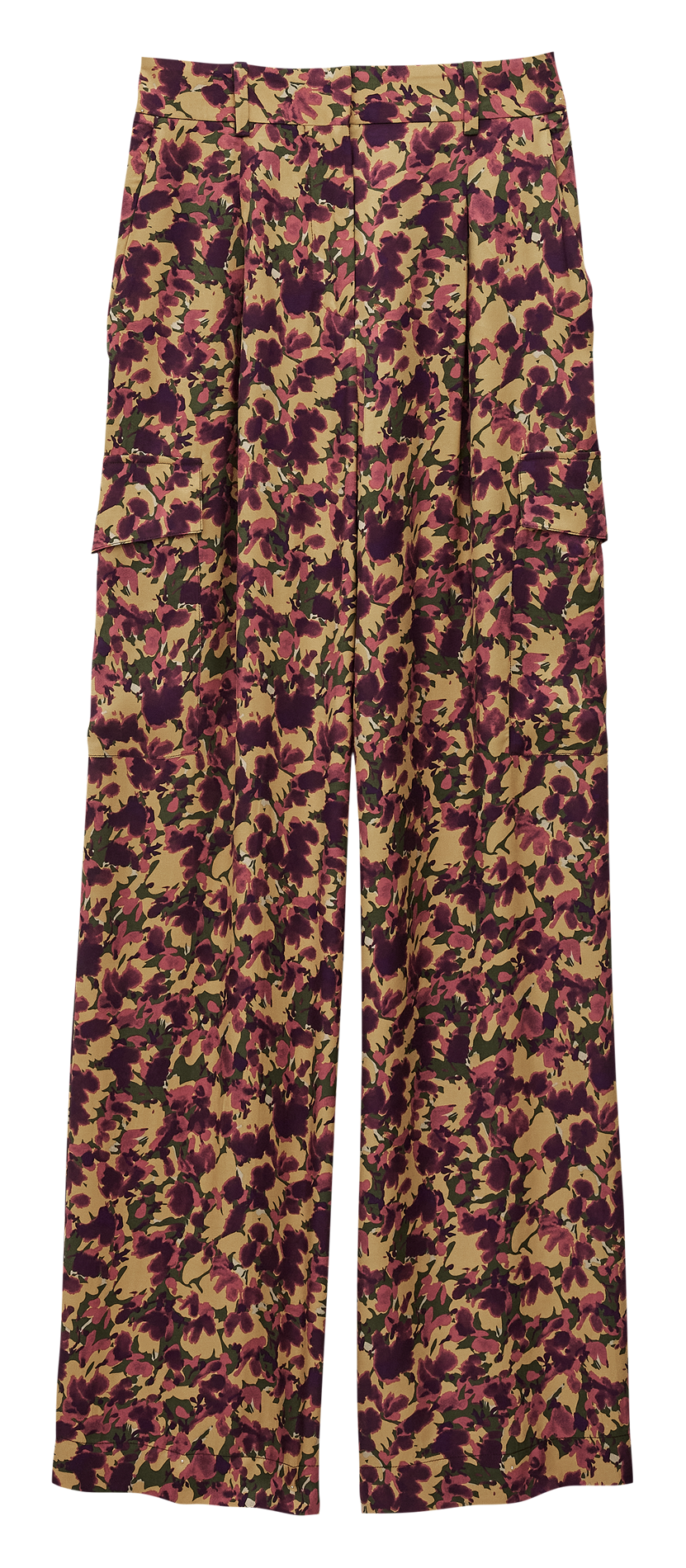 Pantalon droit imprimé BA&SH Orange