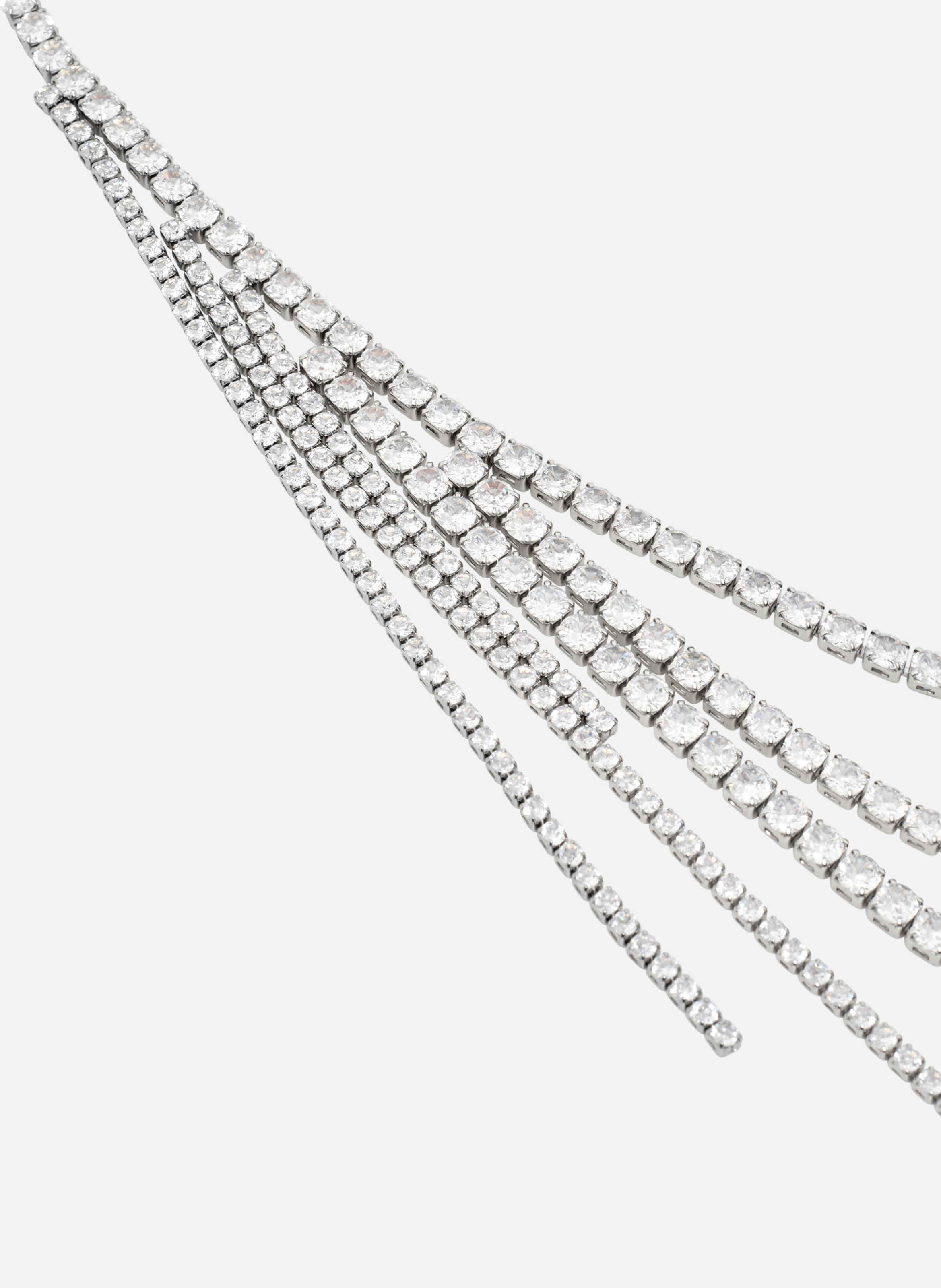 Diamanté necklace THE KOOPLES Silver