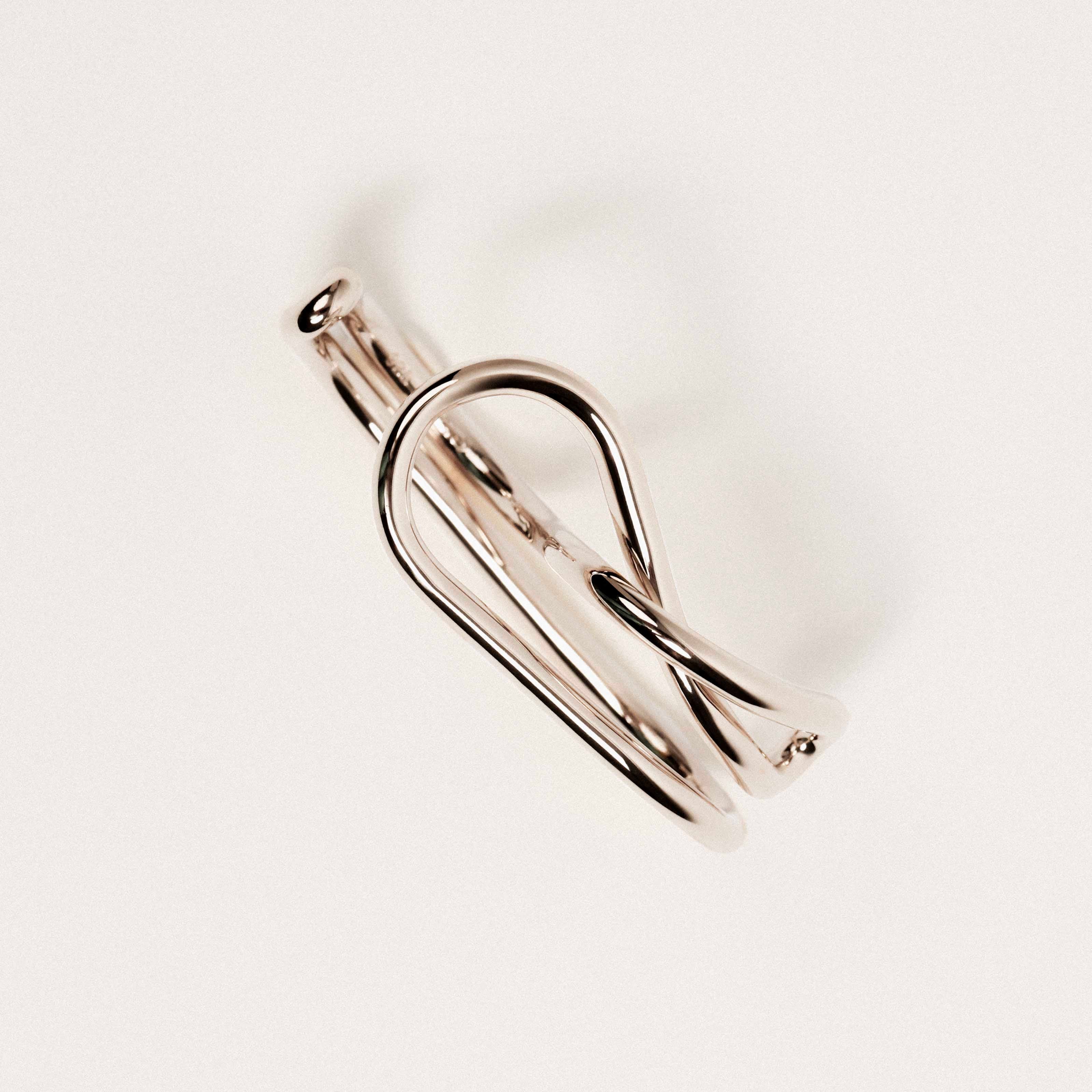 Double ring, recycled silver MAYRENA Silver