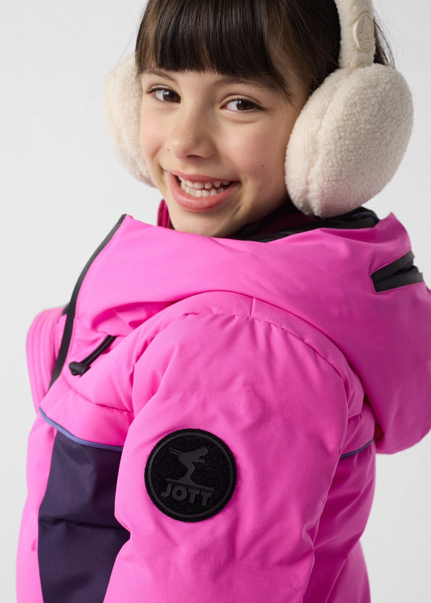 Doudoune ski enfant grand froid cembros JOTT Rose