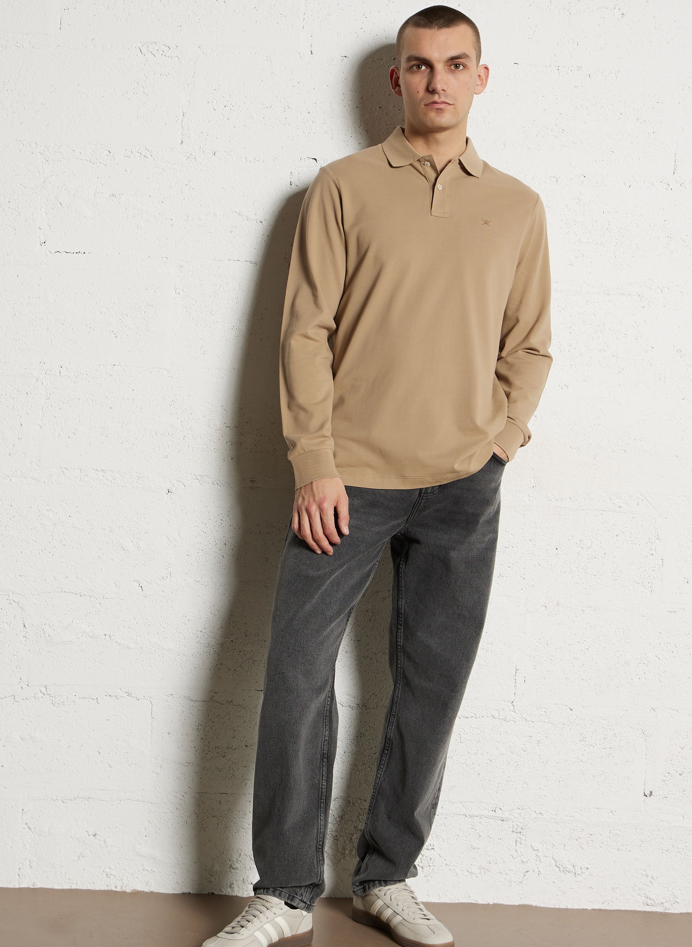 Katoenen polo HACKETT Bruin