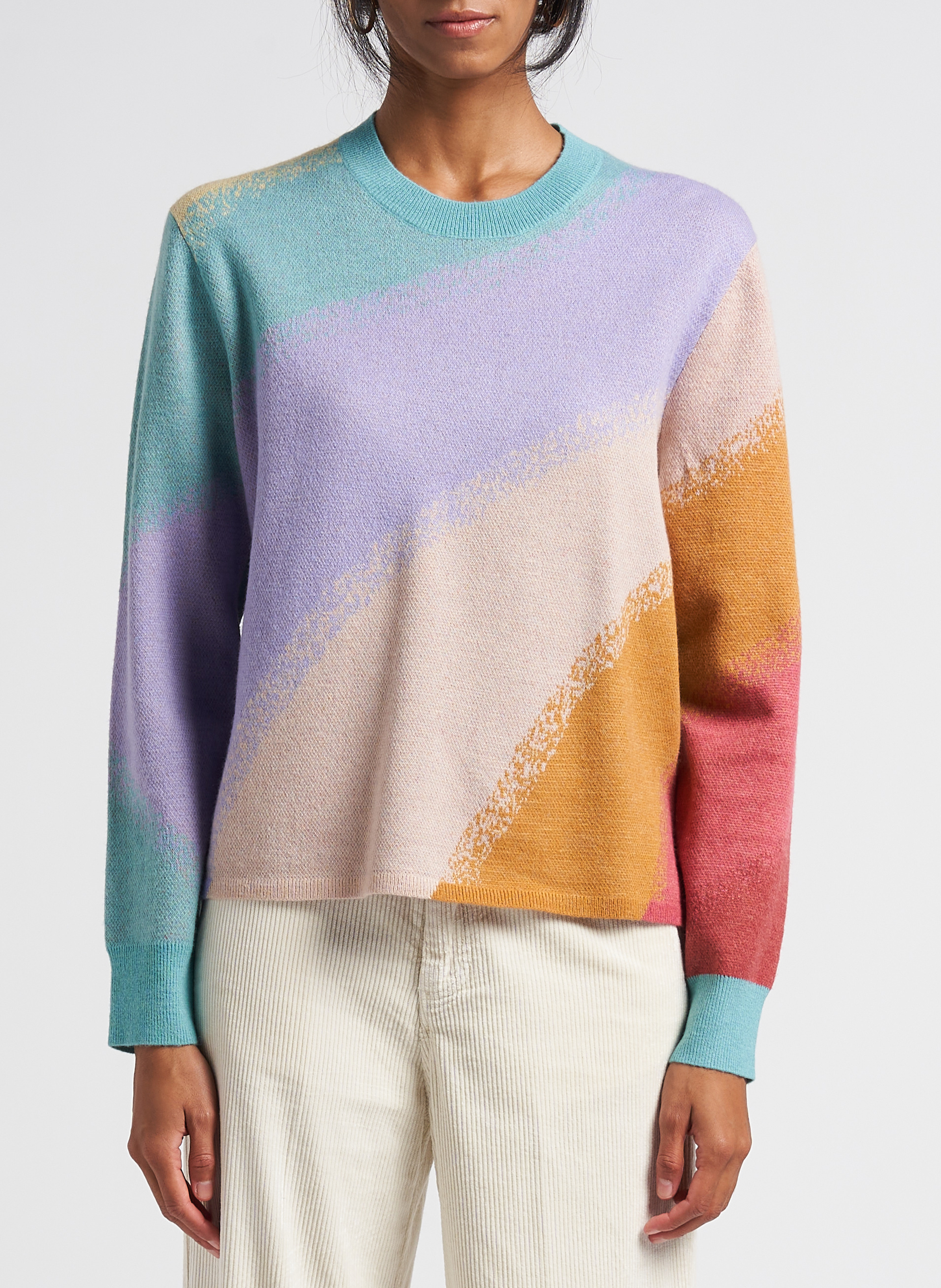 Round-neck jacquard sweater PAUL SMITH Multicolored