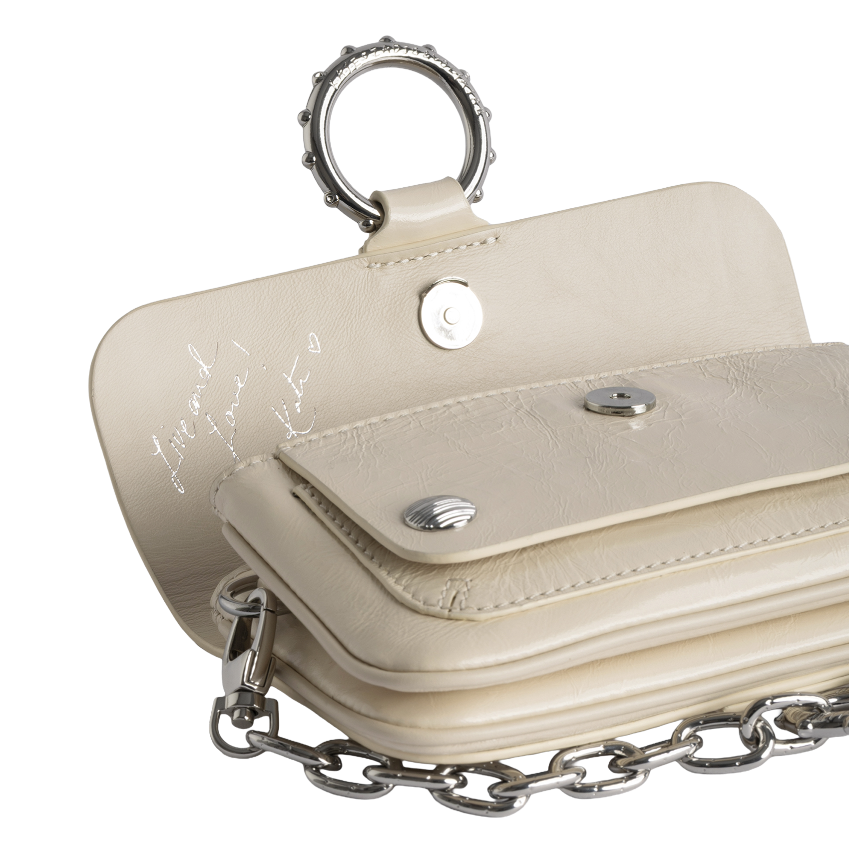 Mini sac en cuir effet vintage ZADIG&VOLTAIRE Blanc