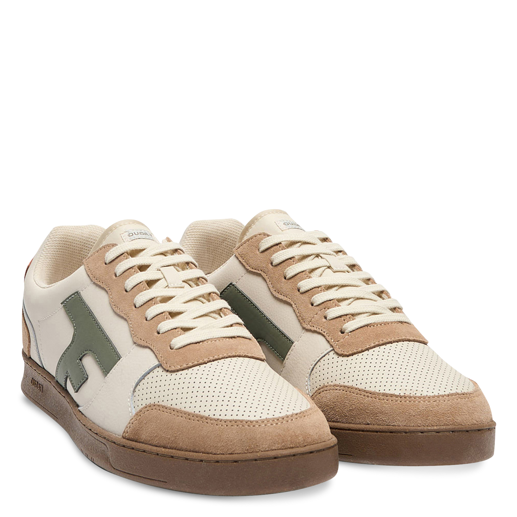 Baskets basses en cuir FAGUO Beige