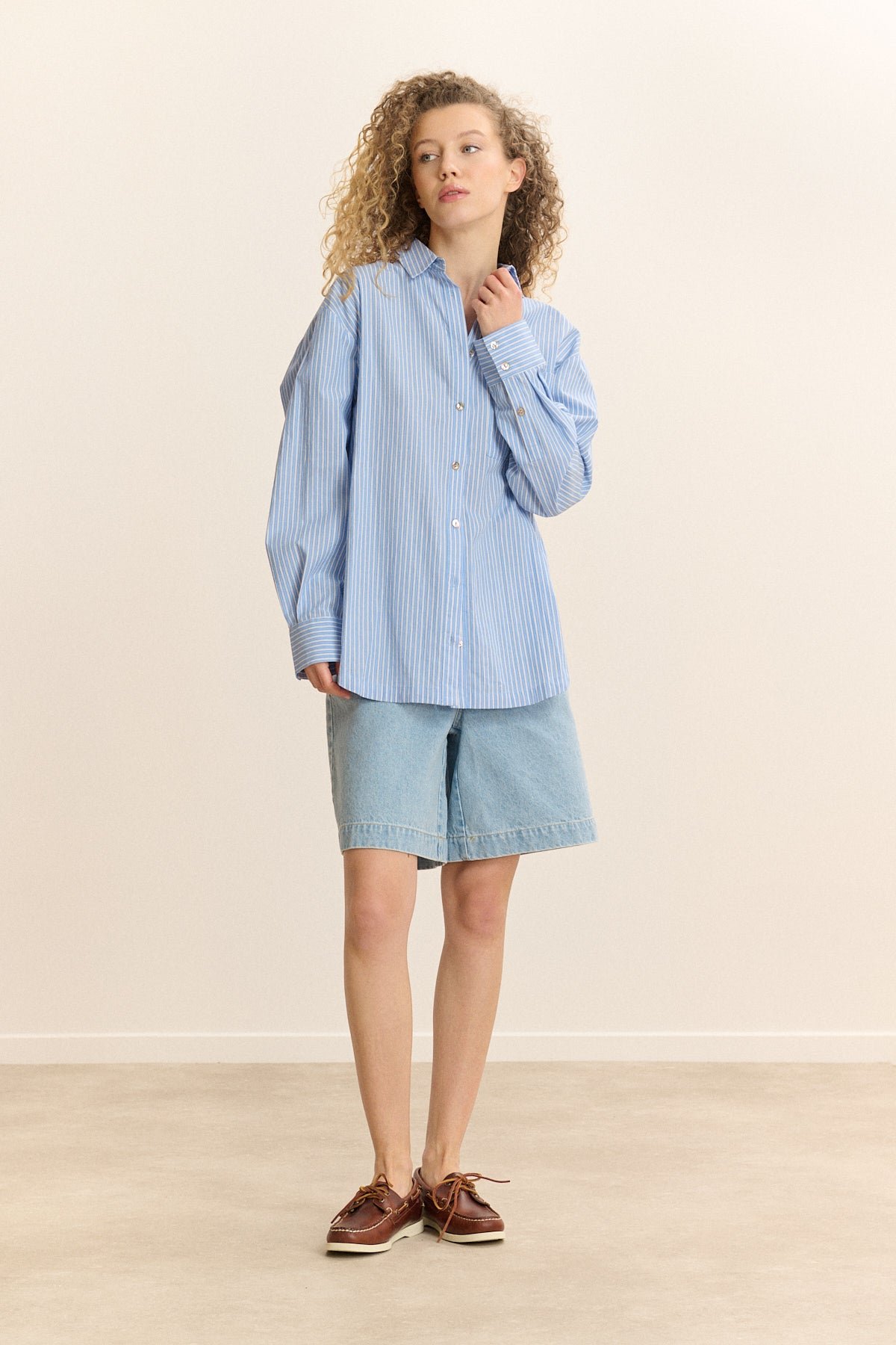 Long-sleeve Striped Shirt GARANCE PARIS Blue