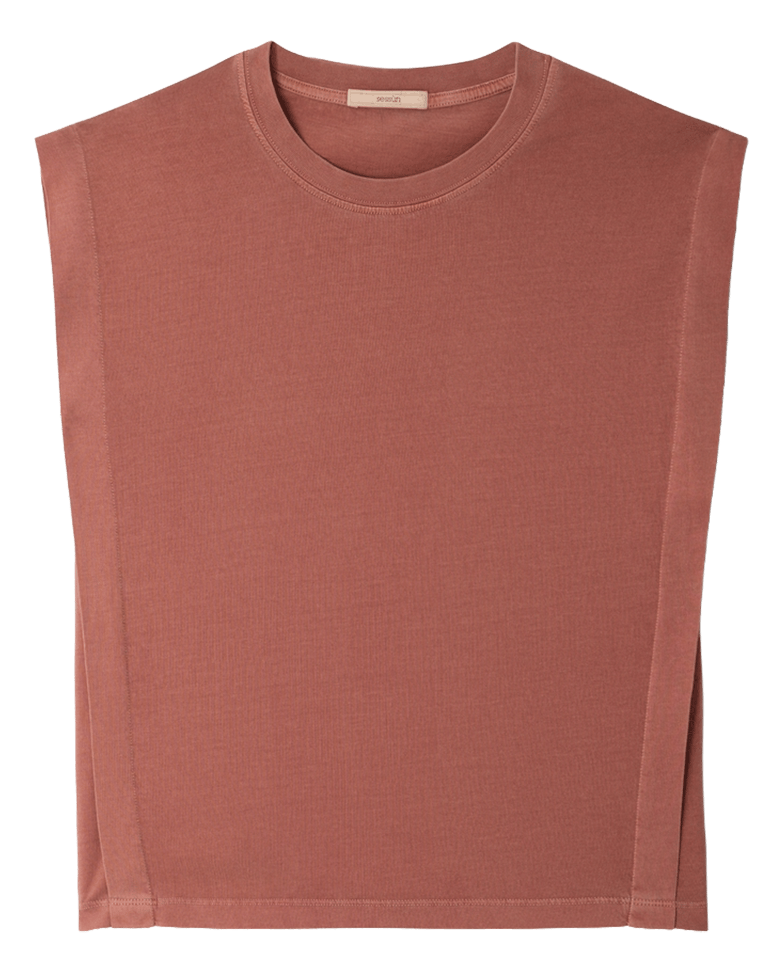 Tee-shirt col rond en coton SESSUN Brown