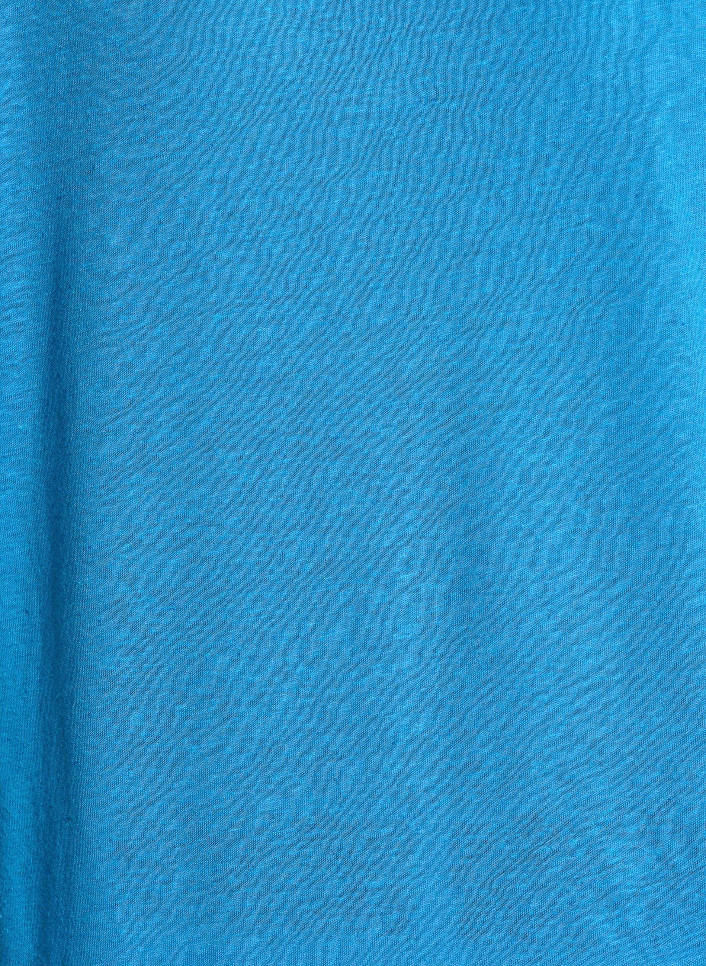 T-shirt met V-hals LA FEE MARABOUTEE Blauw
