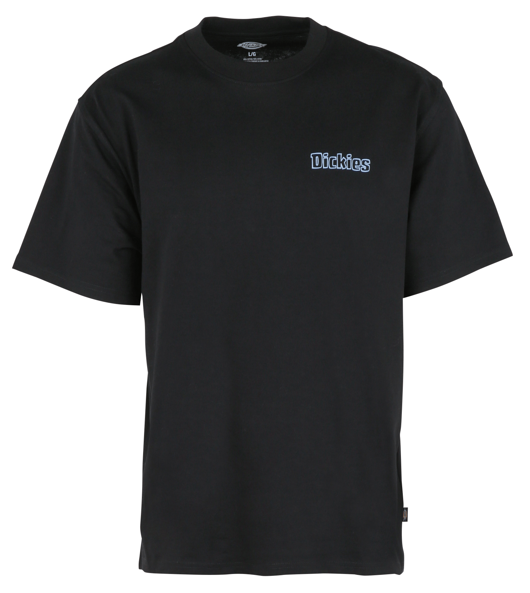 Straight screen-printed cotton T-shirt DICKIES Black
