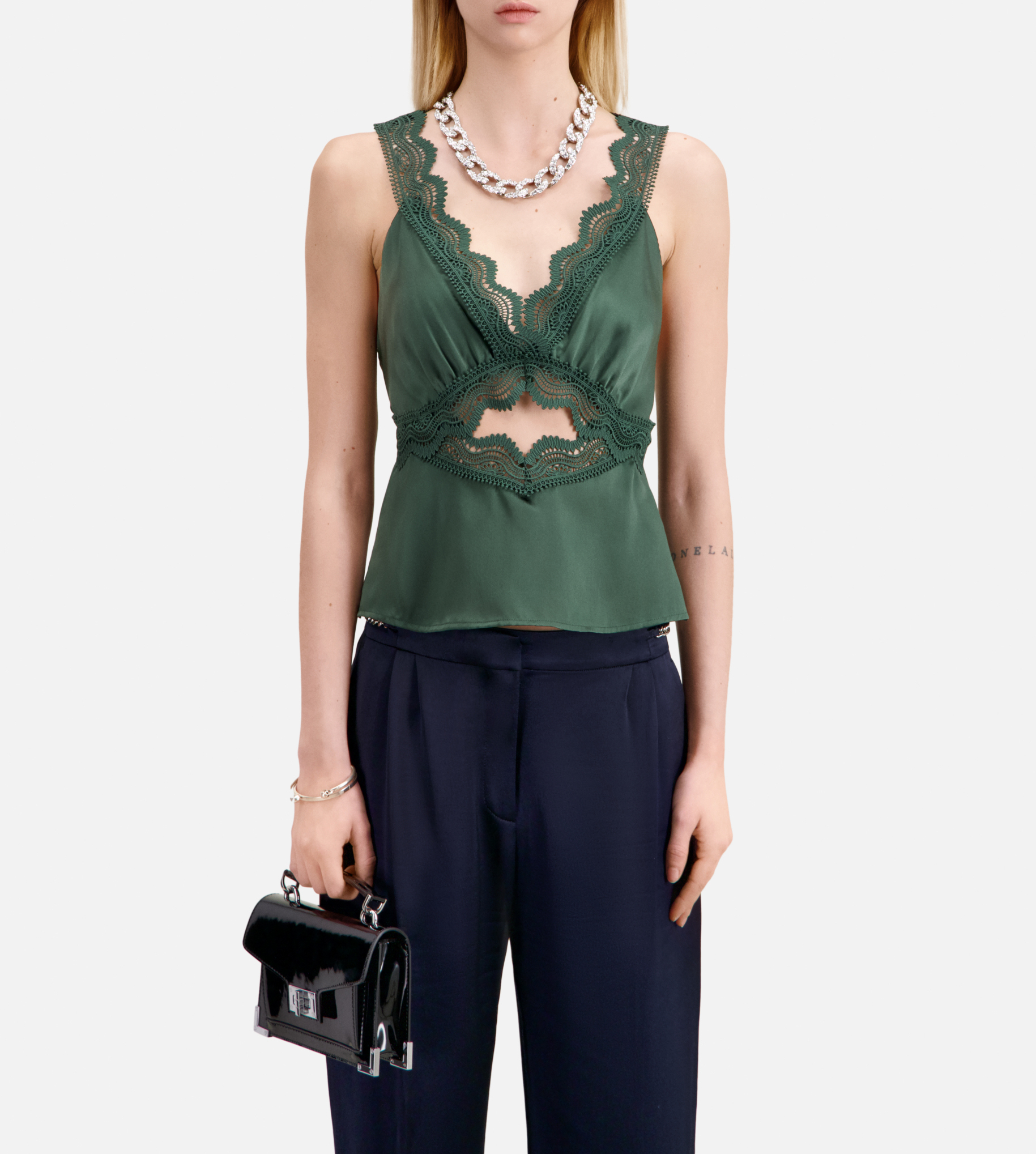 Rechte bandplooibroek THE KOOPLES Blauw