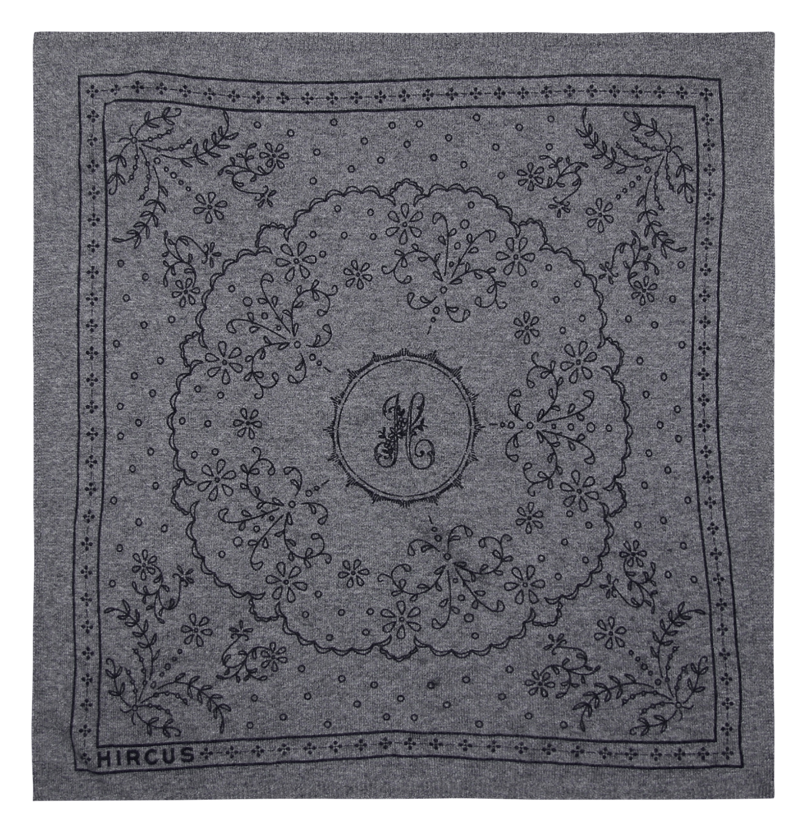 Bandana imprimé en cachemire HIRCUS Argent