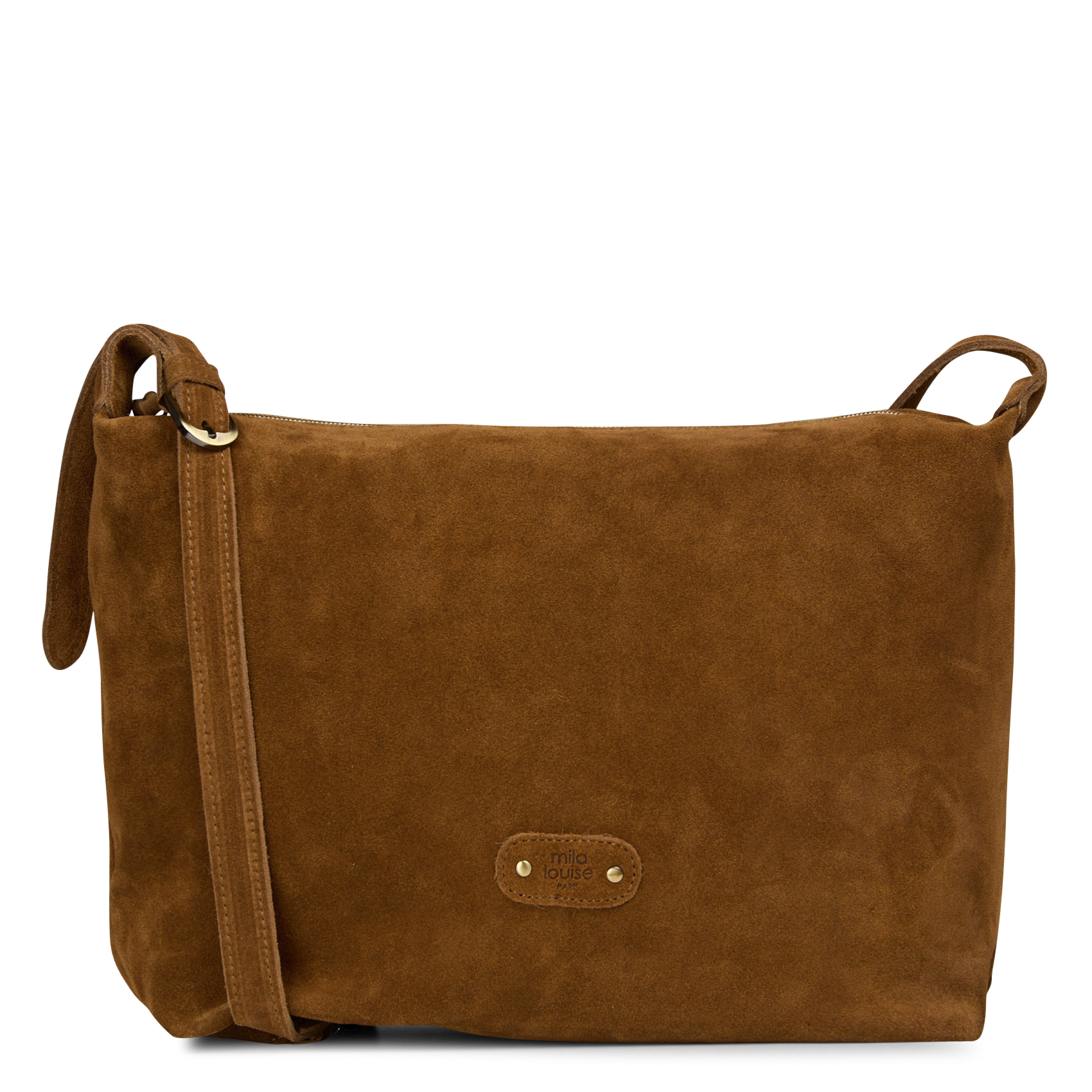 Sac porté épaule en cuir MILA LOUISE Beige