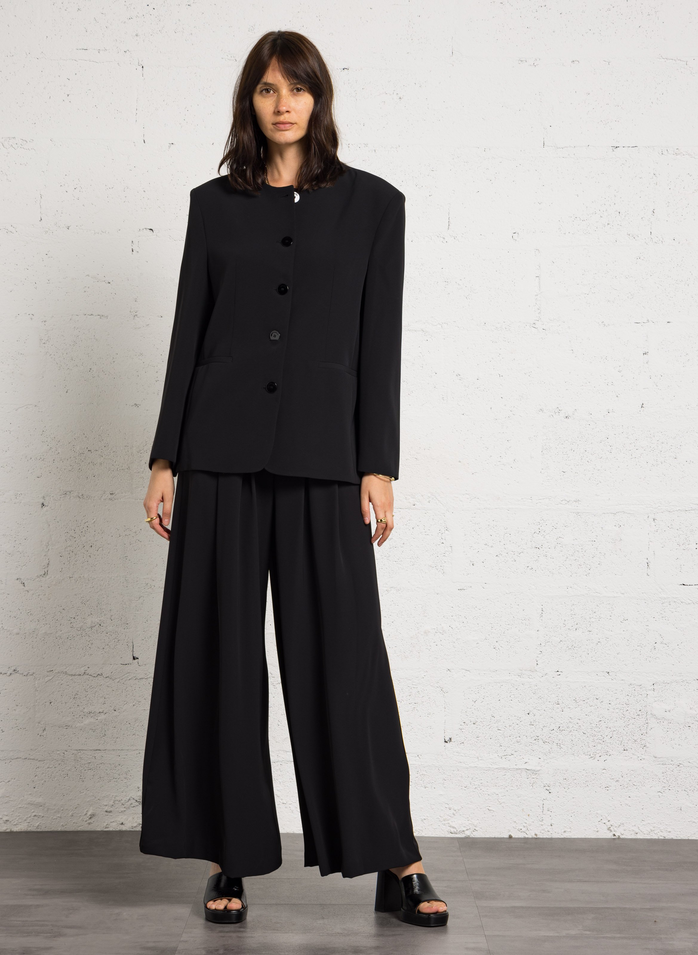 Wide-leg pants IMPERIAL Black