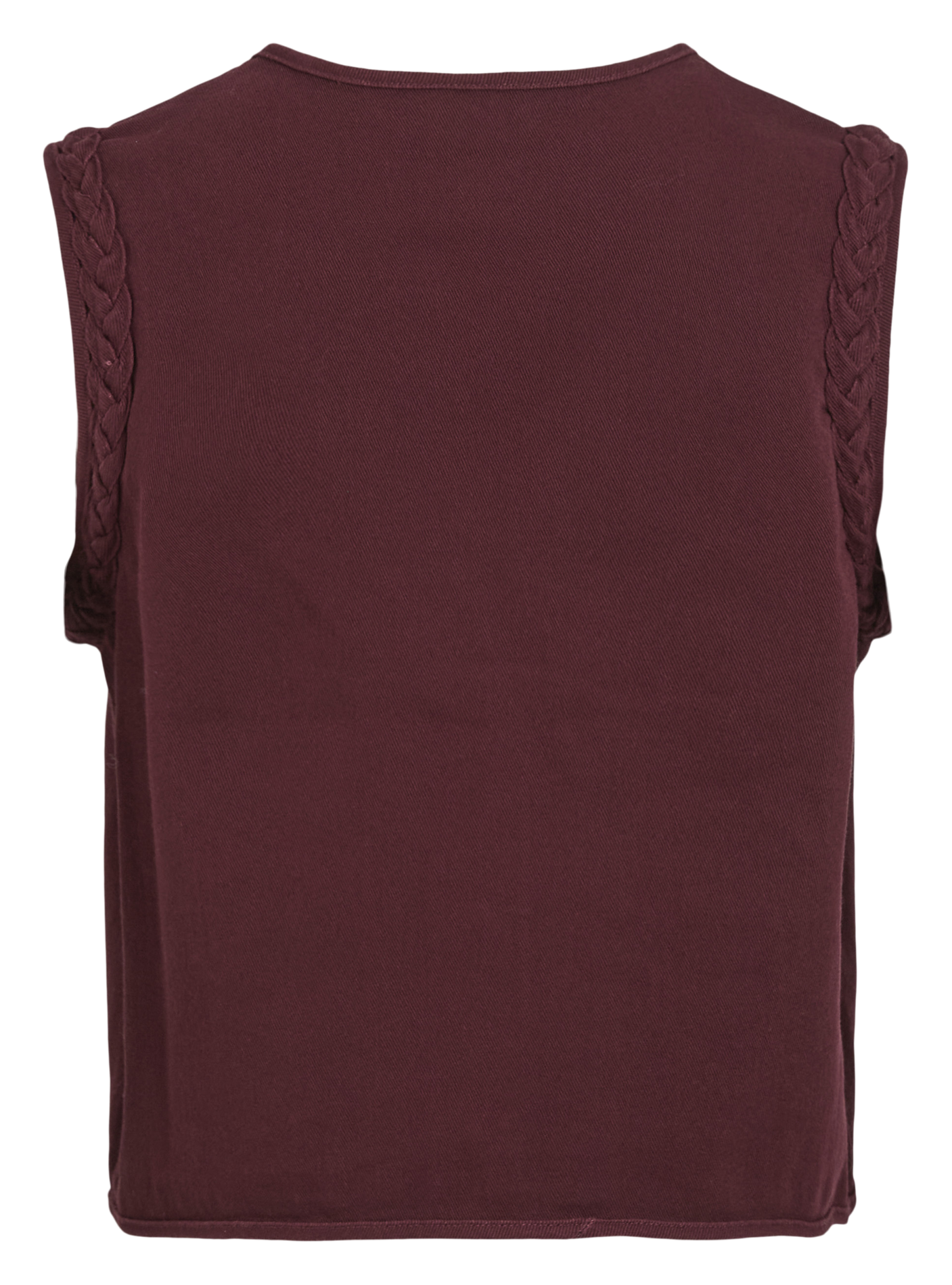 Gilet sans manches boutonné uni VILA Prune
