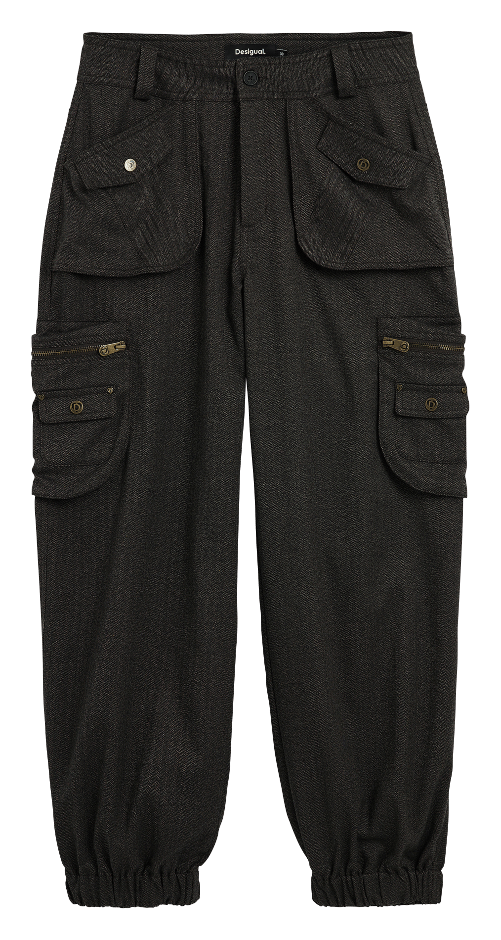 Pantalon cargo DESIGUAL Noir