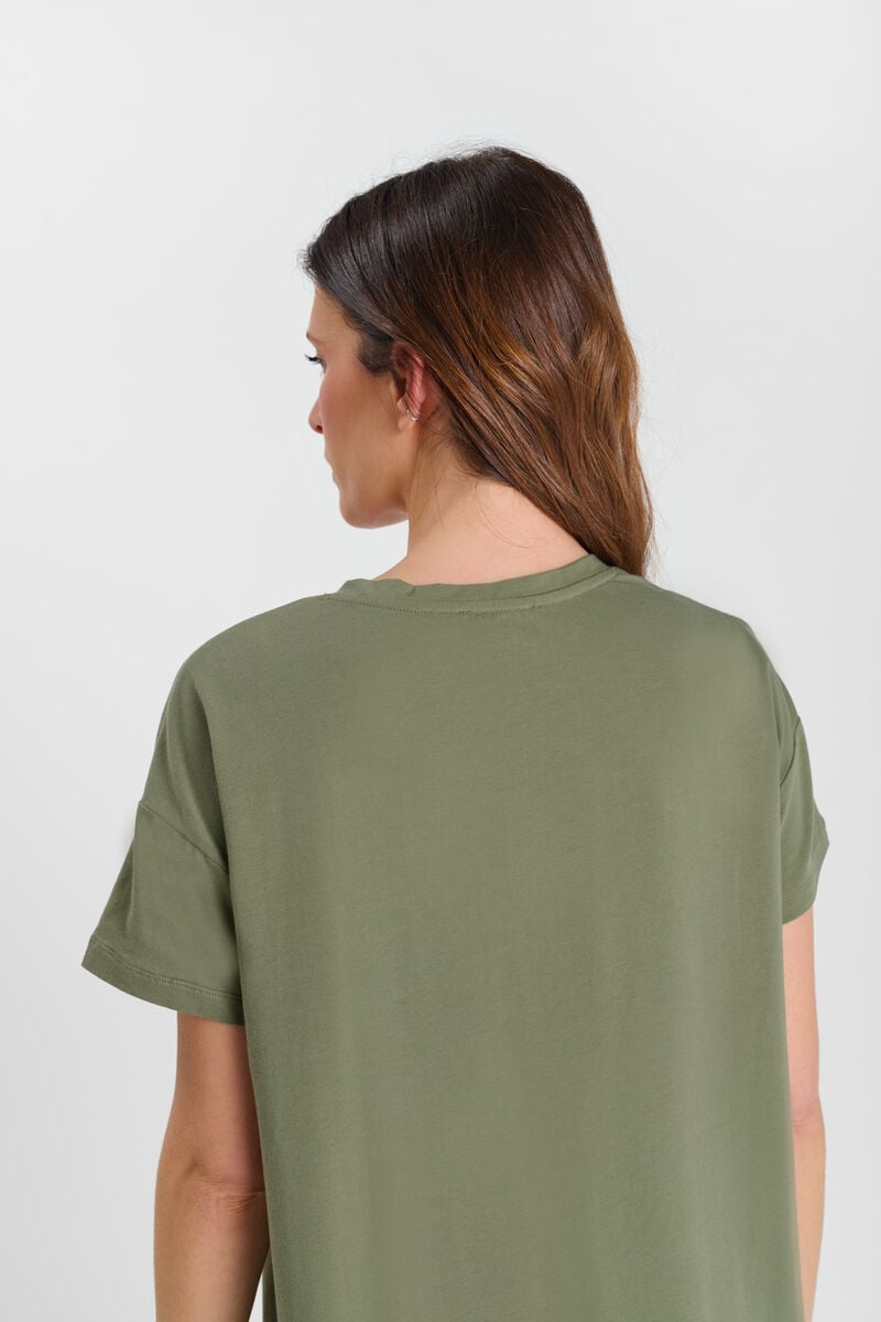 Long V-neck dress LE TEMPS DES CERISES Khaki