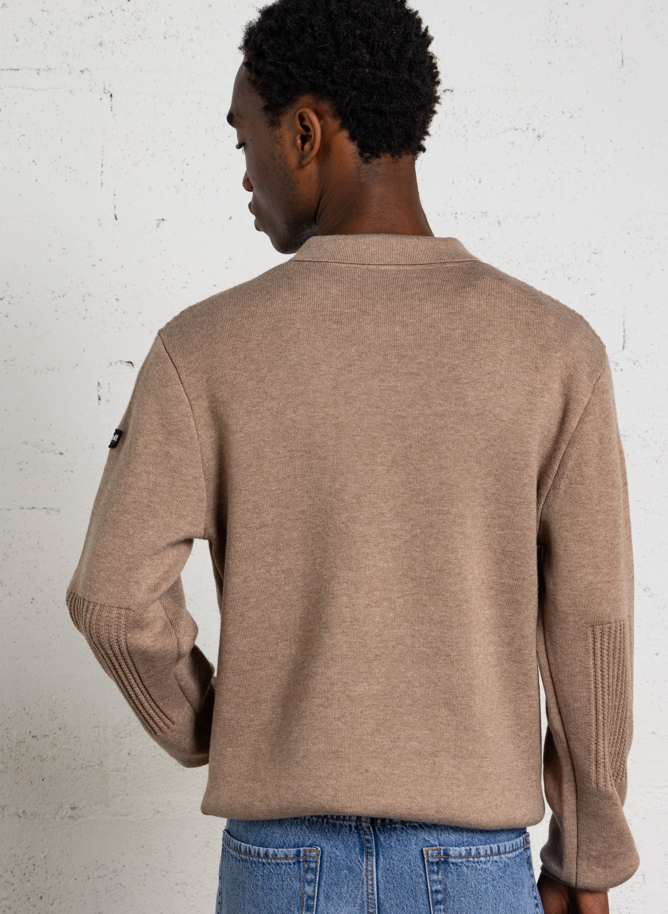Gerader Pullover mit Polokragen SCHOTT Beige