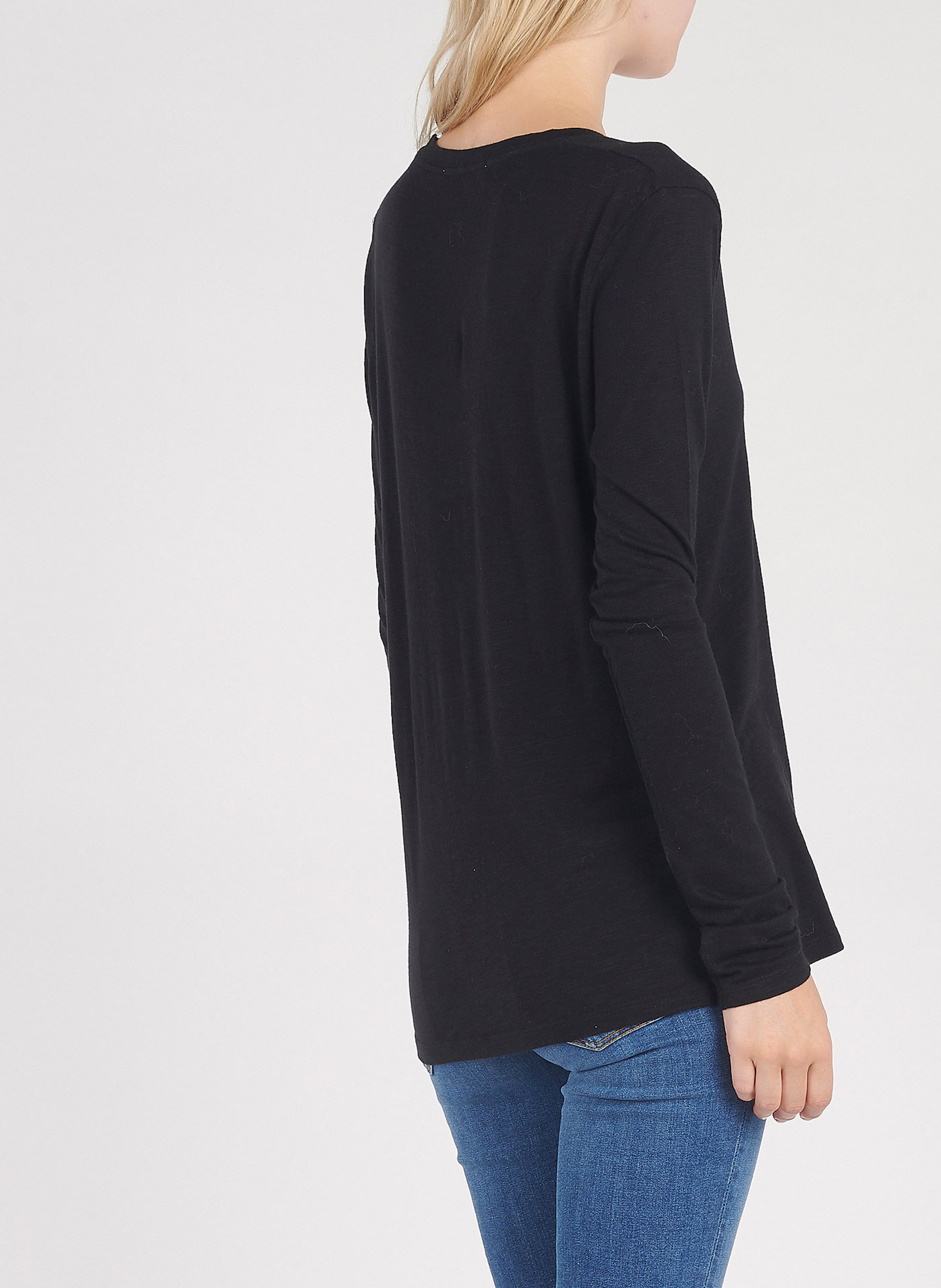 Round-neck cotton T-shirt AMERICAN VINTAGE Black