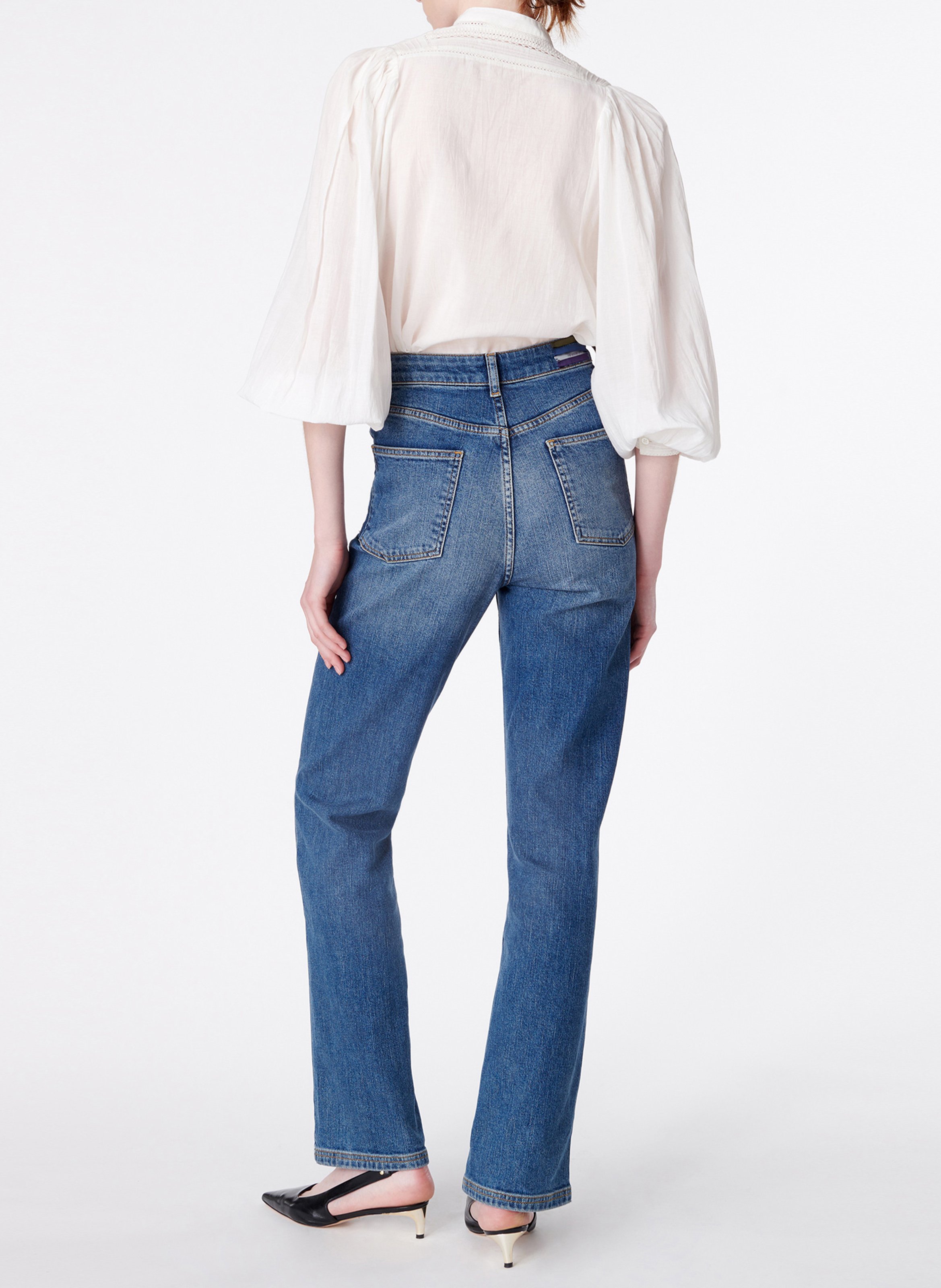 Rechte jeans | katoenblend VANESSA BRUNO Blauw