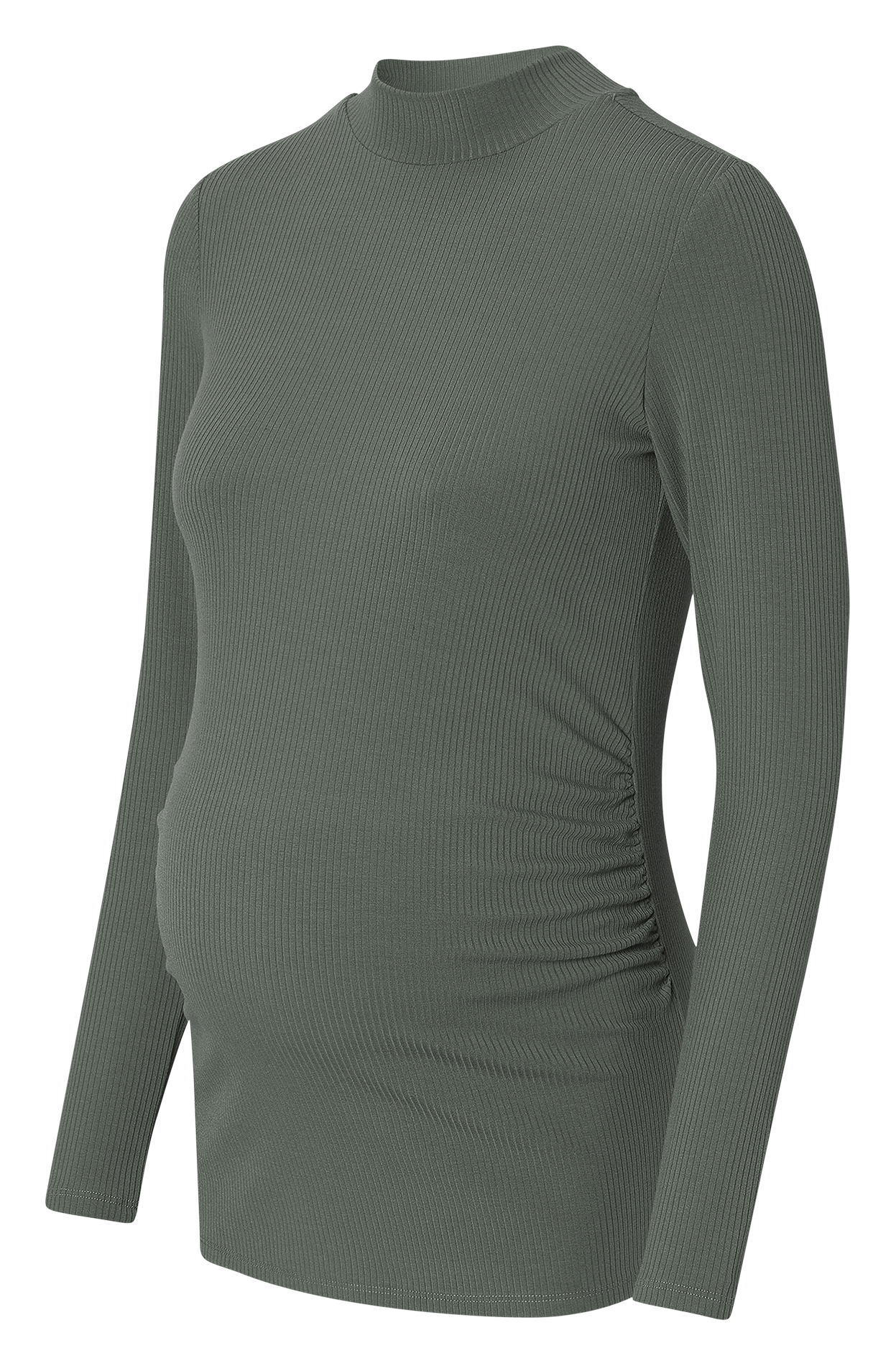 High collar maternity t-shirt NOPPIES Green