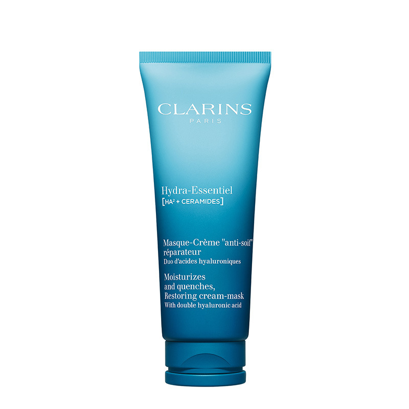 HYDRA ESSENTIEL HA CERAMIDES REPARIERENDE CREME MASKE FuR TROCKENE HAUT CLARINS PRINTEMPS BEAUTY Place des Tendances Deutschland