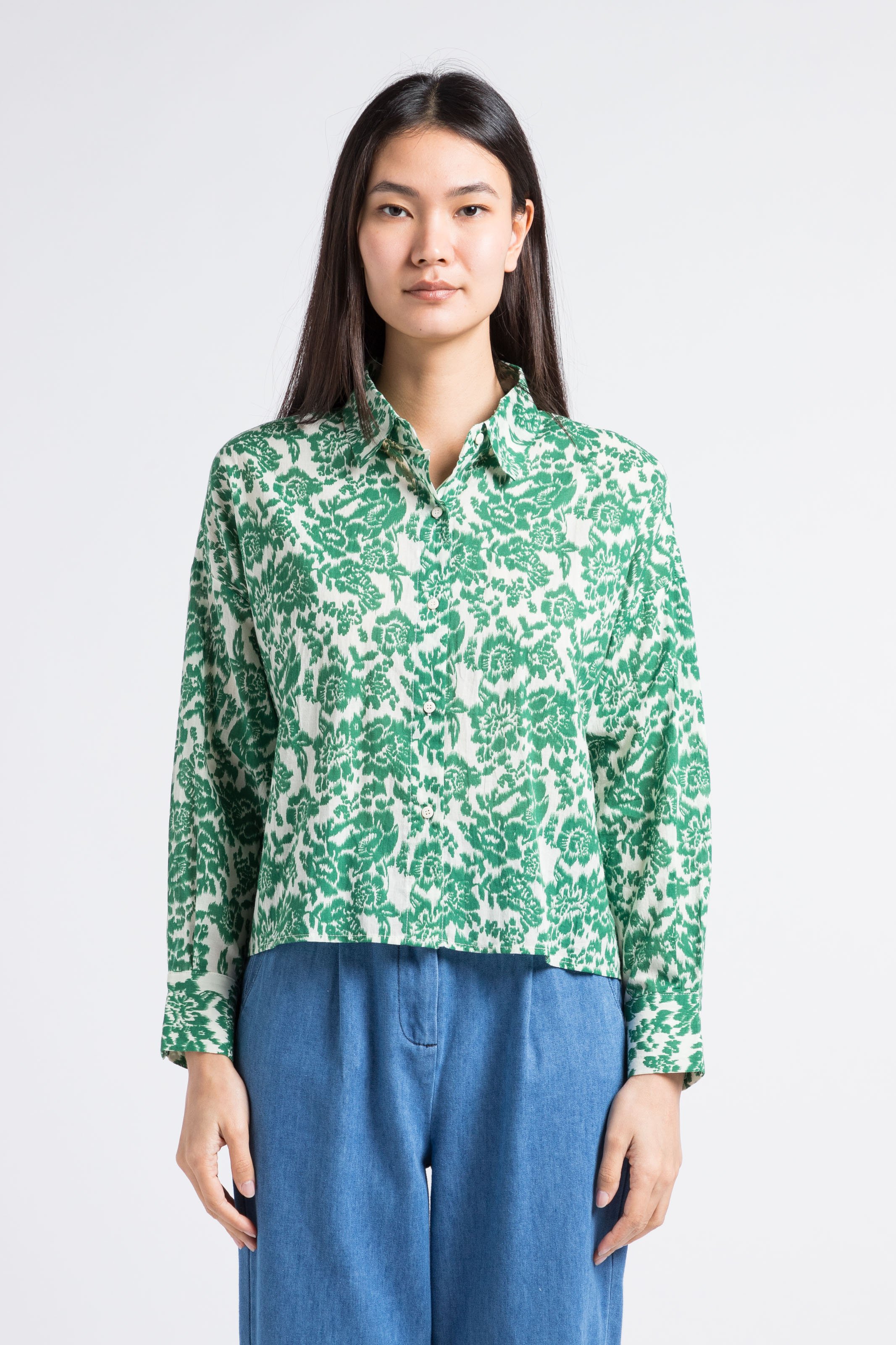 Closed Women's Cotton Shirt Green