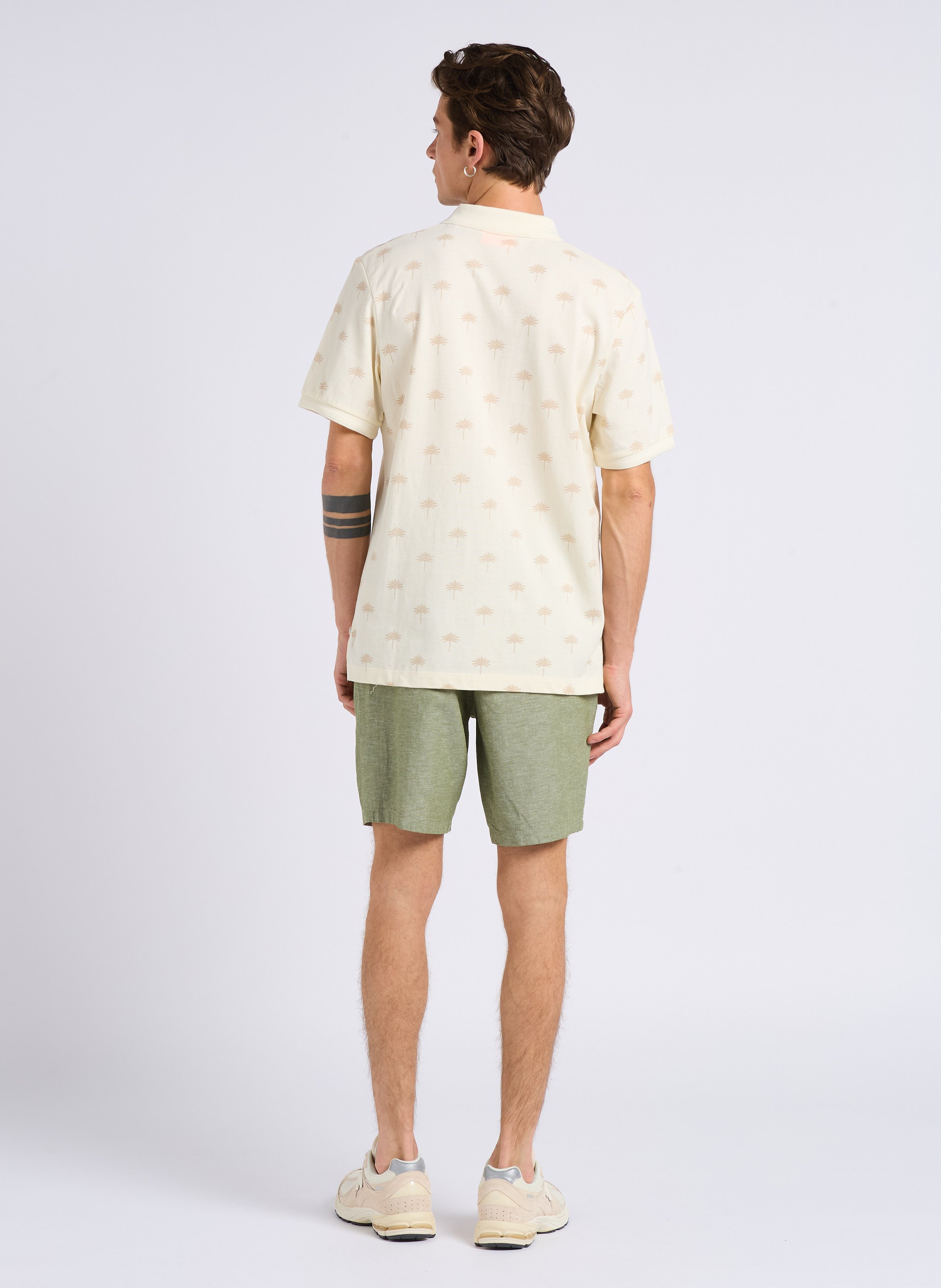 Regular-fit, katoenen polo met print SCOTCH AND SODA Wit