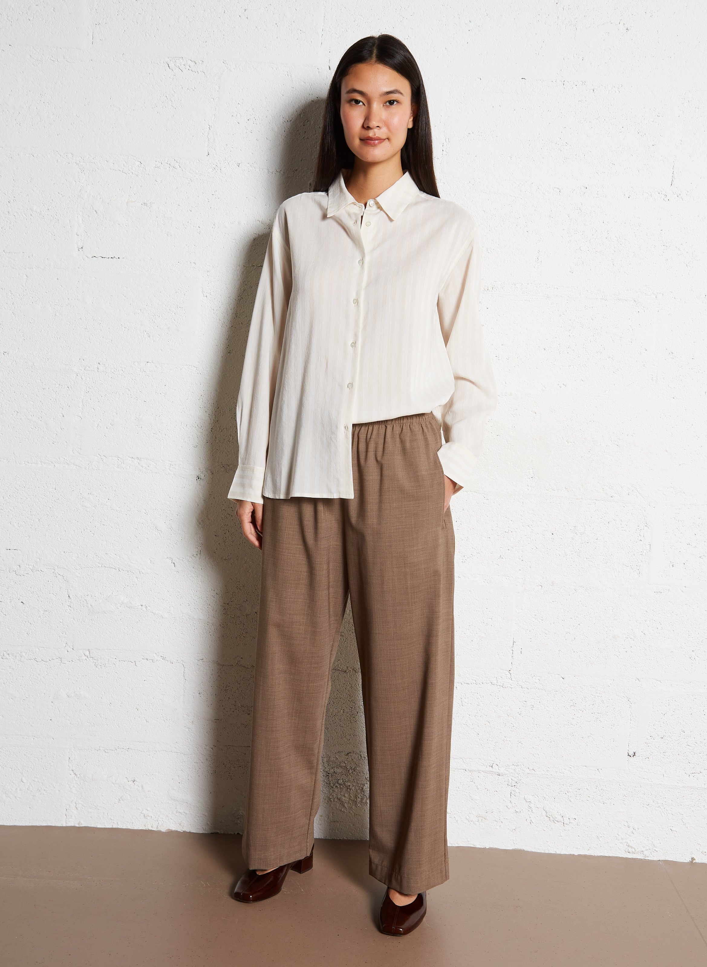 Straight wool trousers MASSCOB Brown