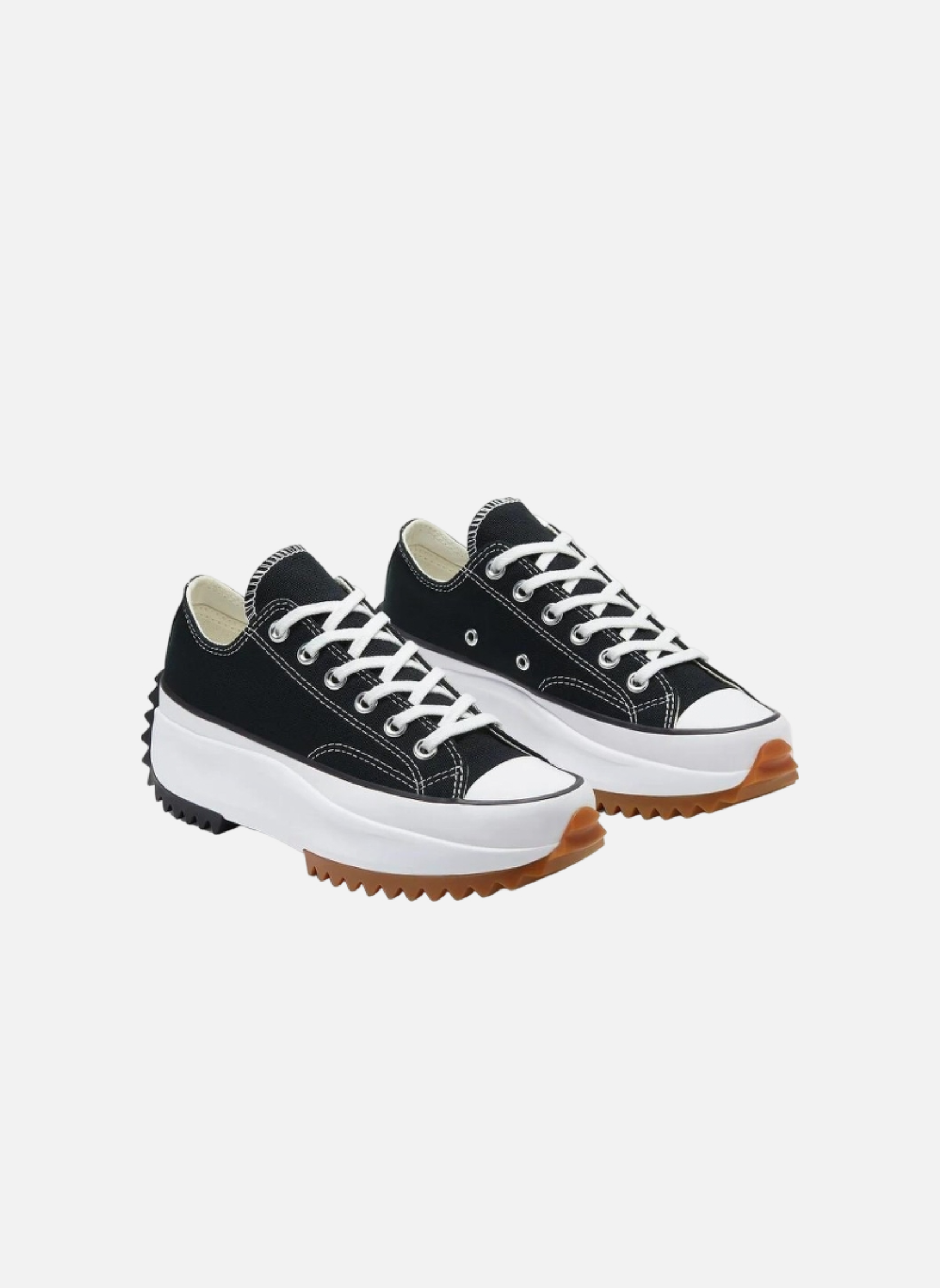 Baskets run star hike low black gum CONVERSE White