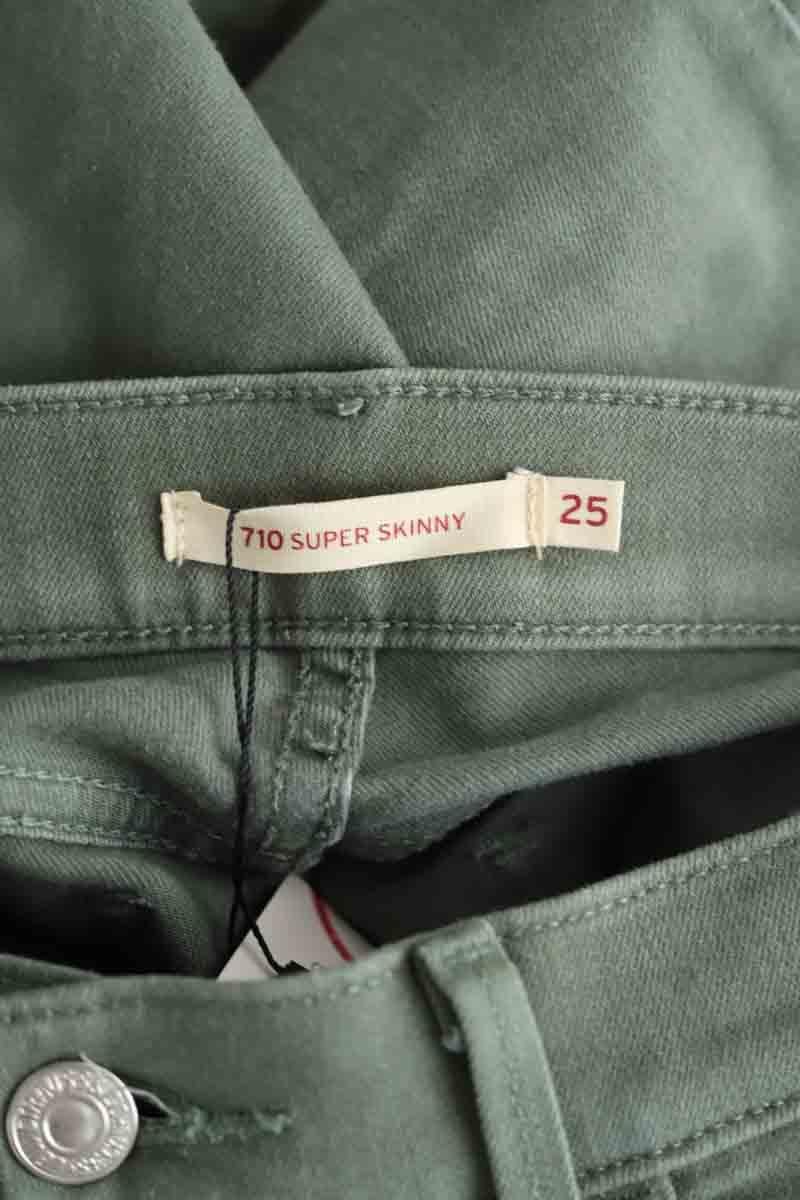 Skinny jeans 710 in cotton LEVI'S - Seconde main Khaki