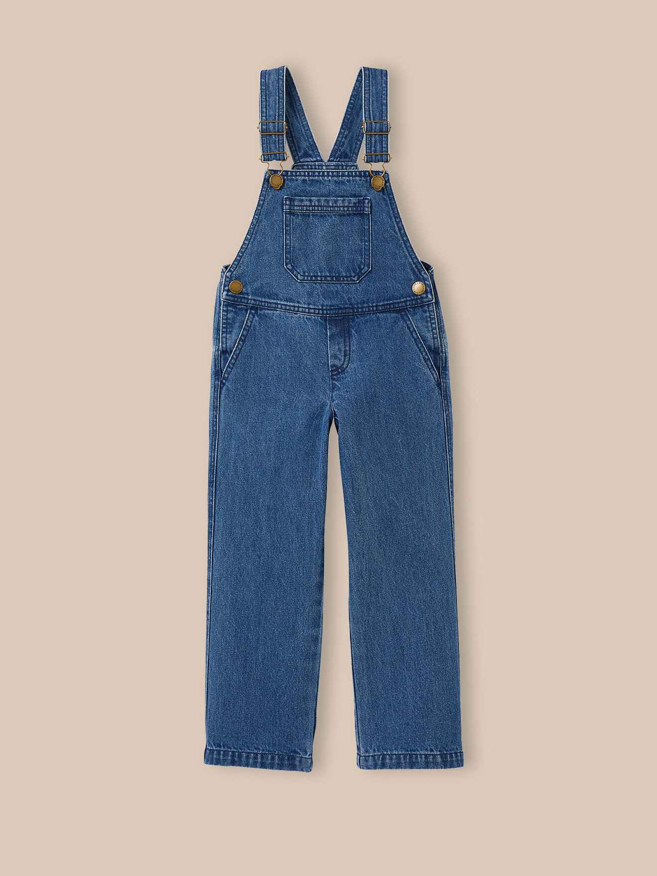 Denim dungarees CYRILLUS Blue