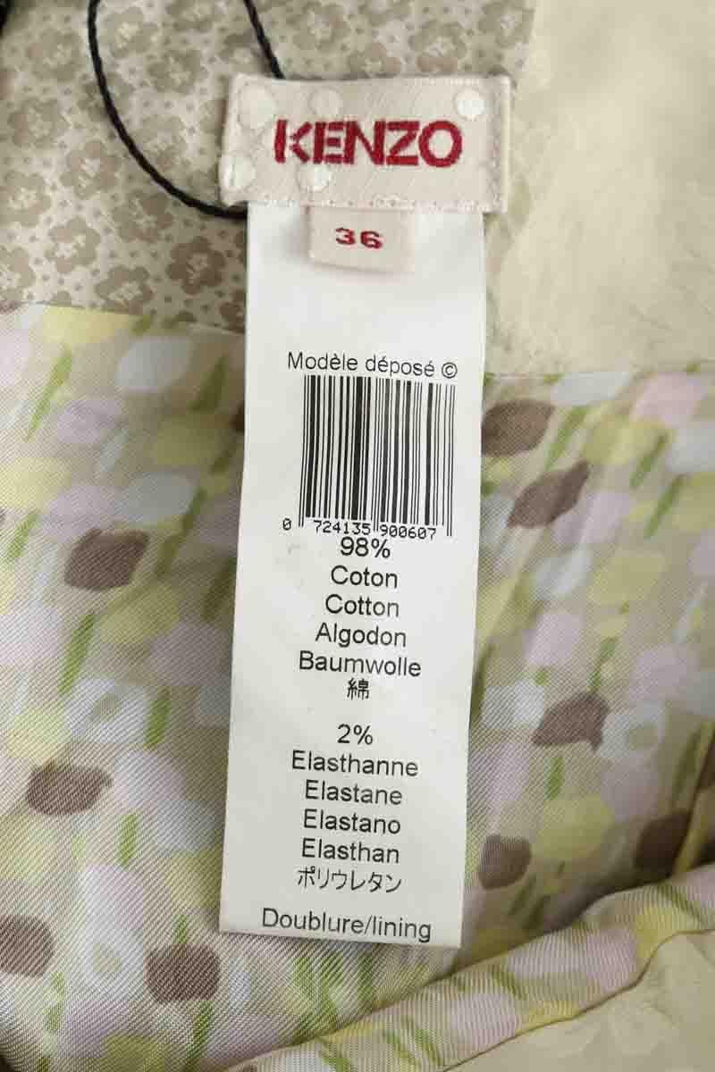 Cotton mini skirt KENZO - SECONDE MAIN Black